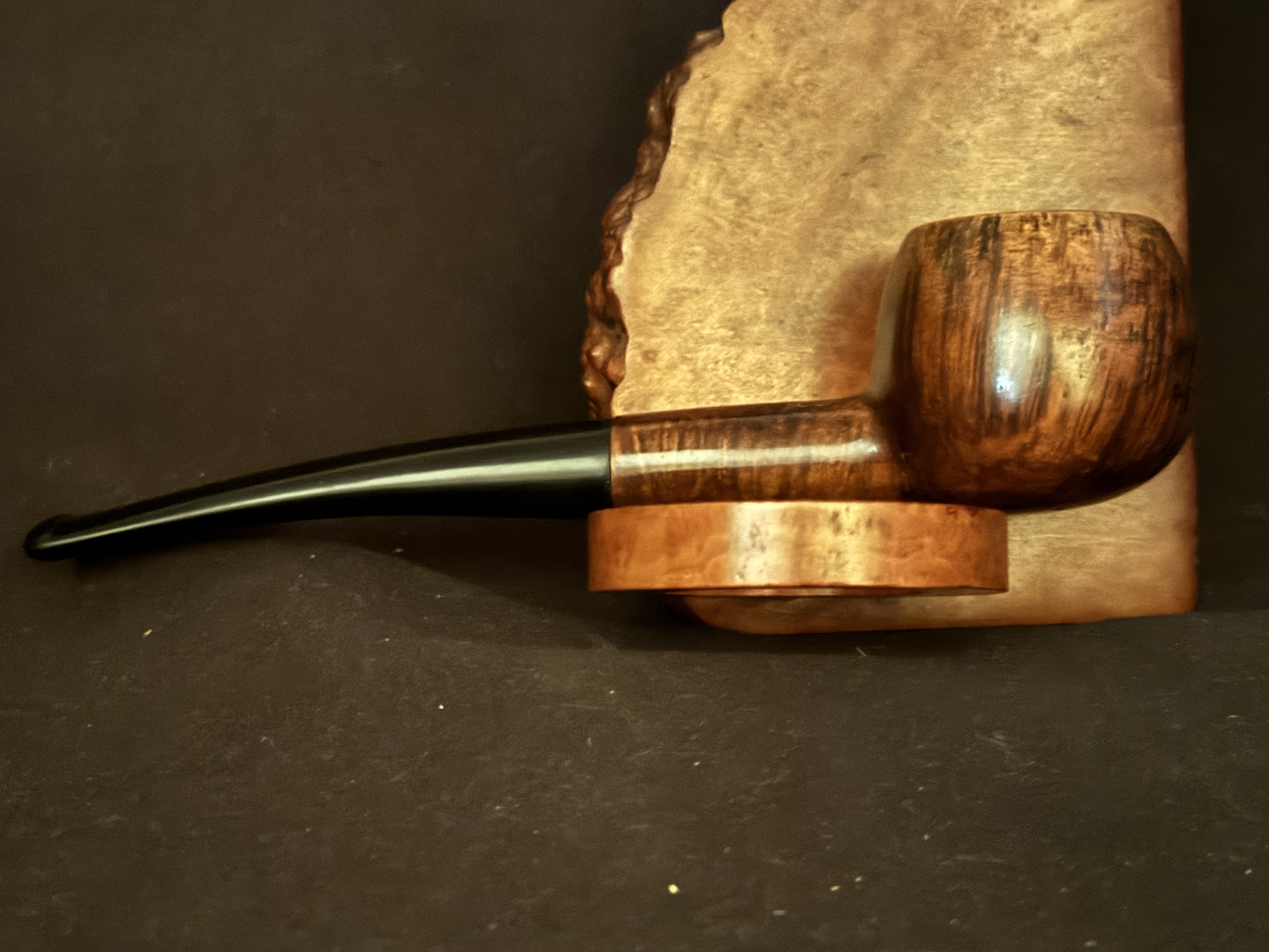 Columbia Made in France Smooth Straight Pot Estate Pipe, Vulcanite Tapered Fishtail Stem, No Filter 7