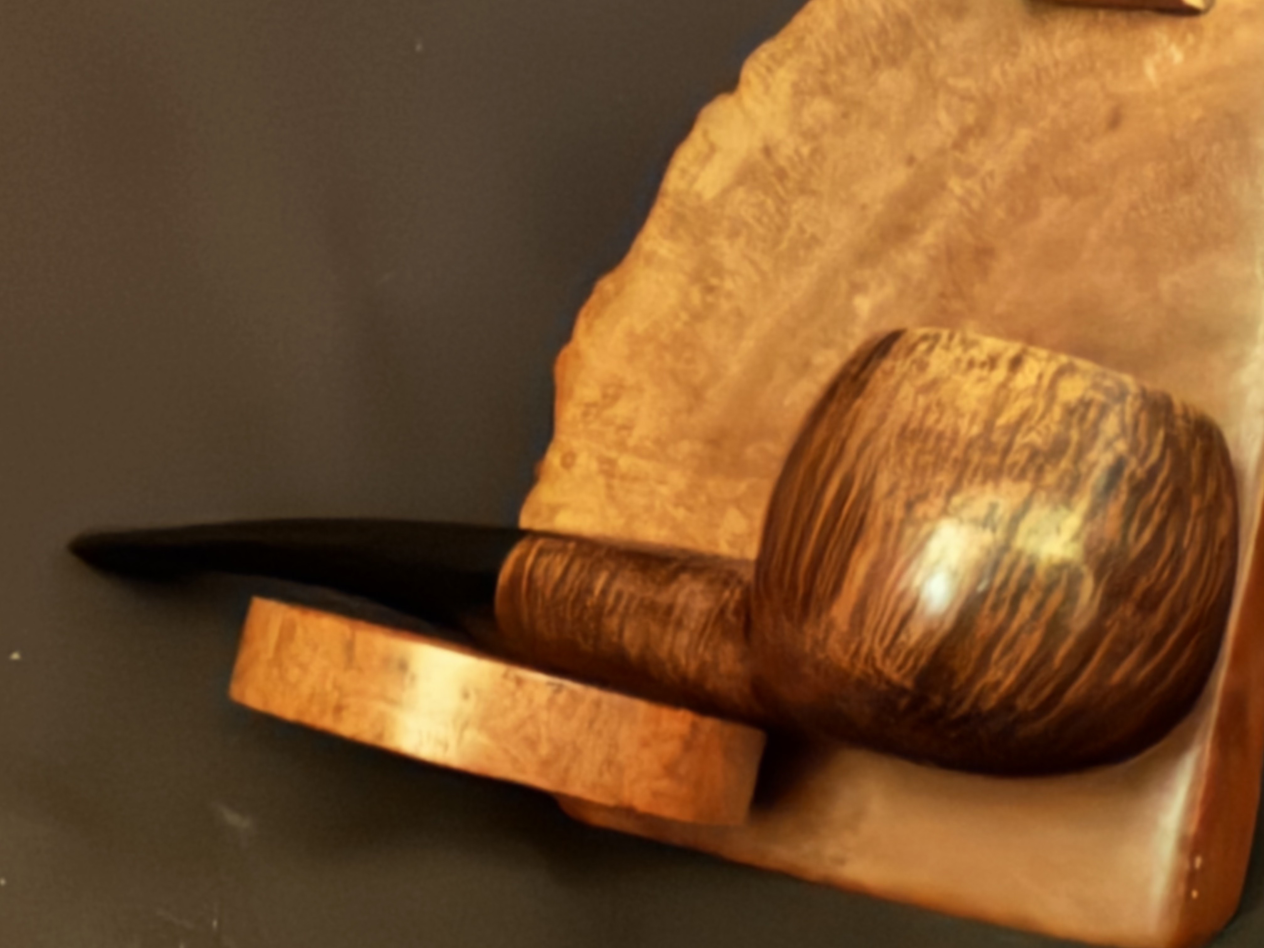 Columbia Made in France Smooth Straight Pot Estate Pipe, Vulcanite Tapered Fishtail Stem, No Filter 10