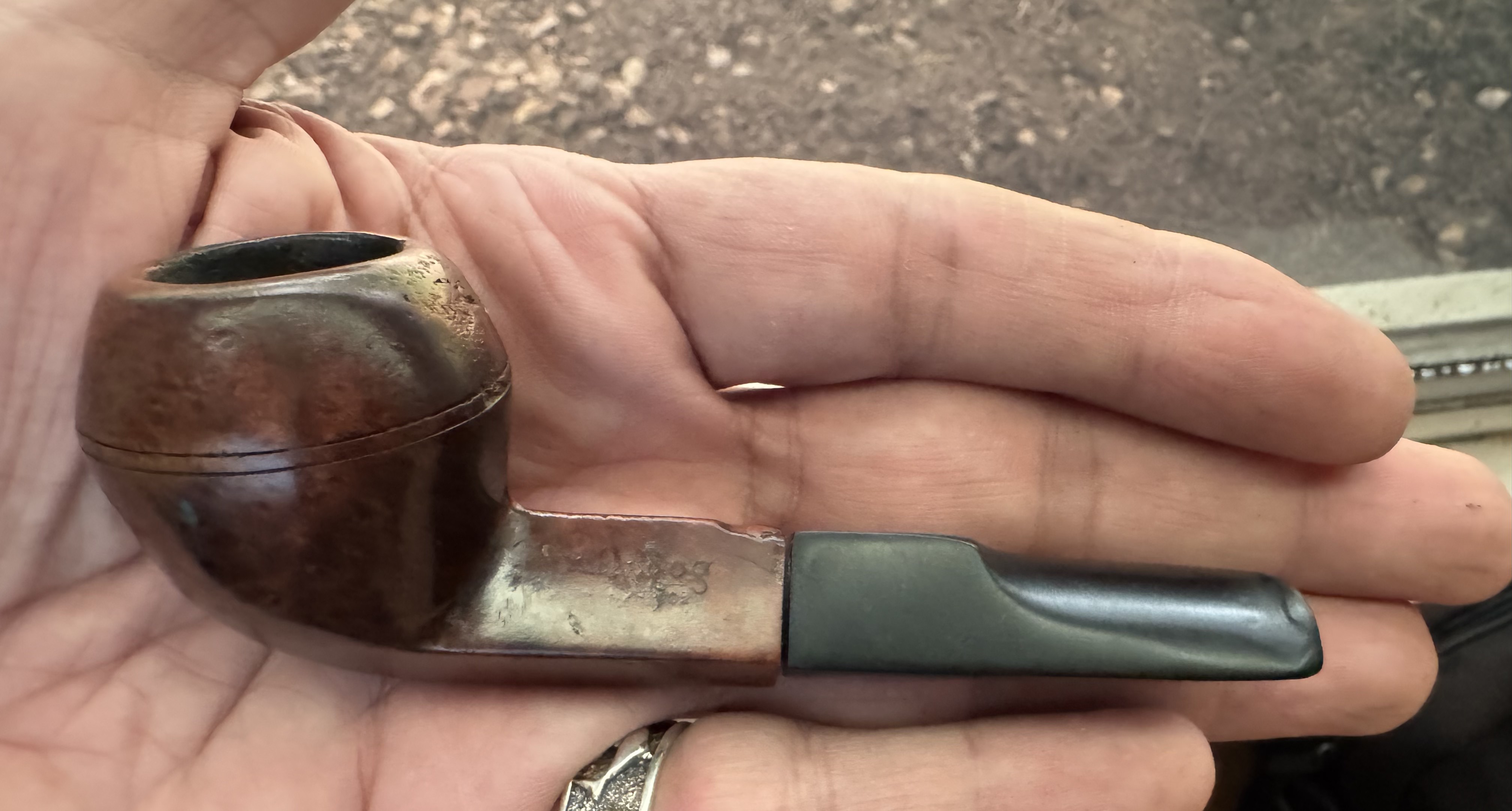 Smooth Straight Short Bulldog Noswarmer Vest Pocket Briar Pipe Estate 9