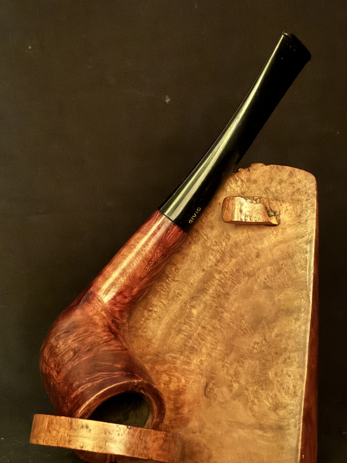 Royal Ascot London Made Smooth Straight Zulu Shape Estate Pipe - Acrylic Tapered Stem 5