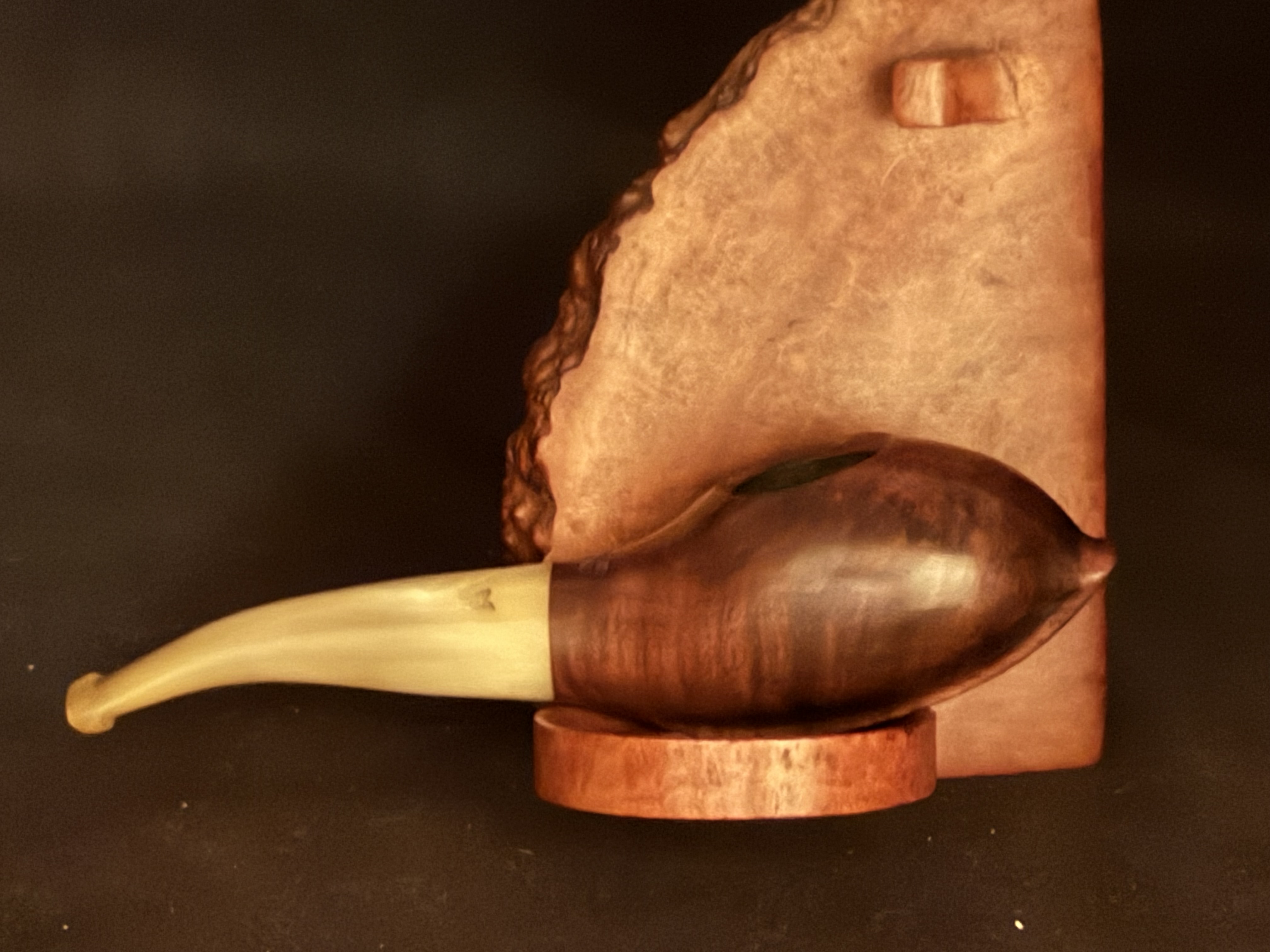 Bruyere Garantie Miniature Torpedo Smooth Briar Pipe, Bakelite Stem, Fishtail Bit, Unsmoked Estate Pipe 5