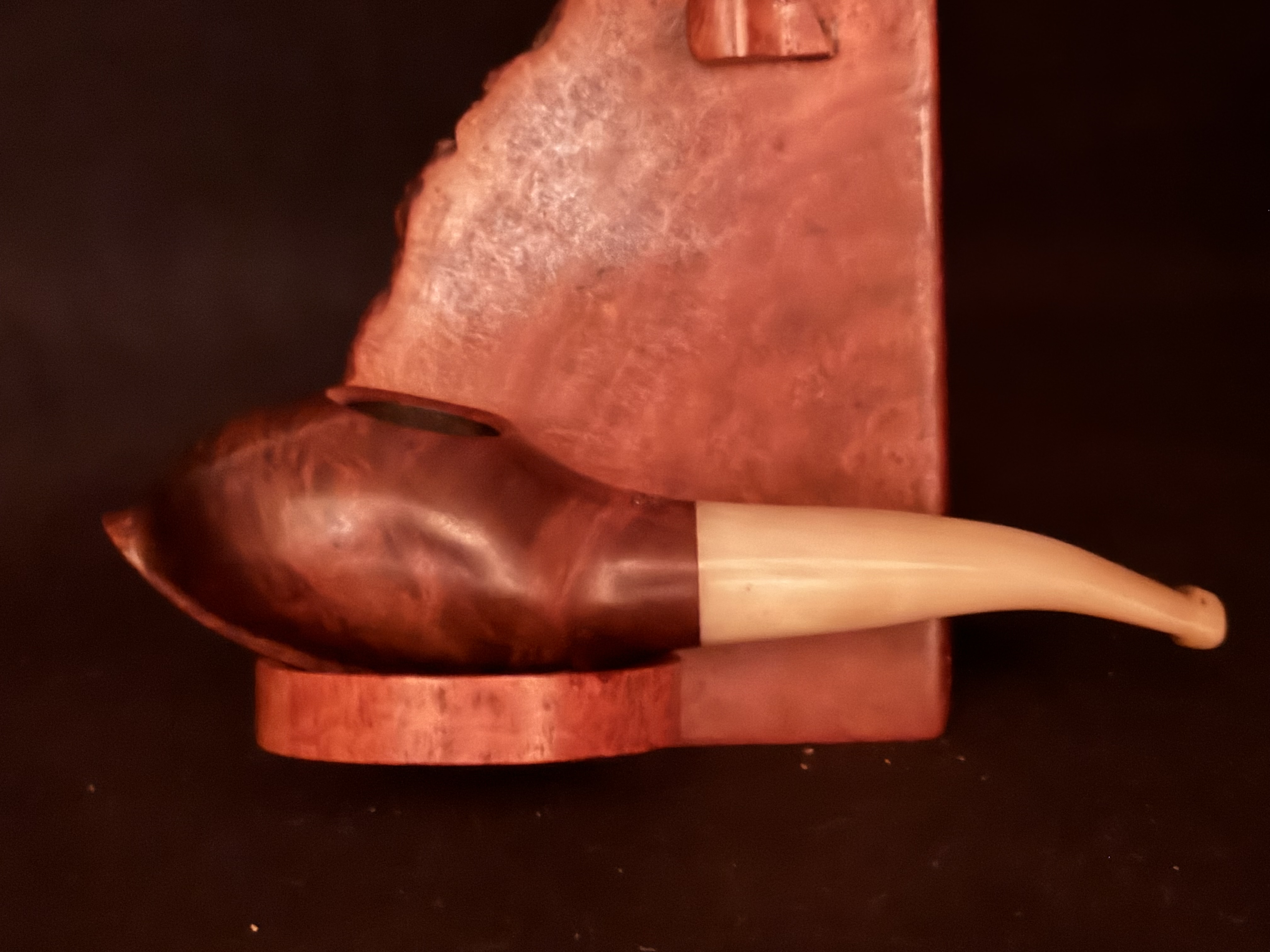 Bruyere Garantie Miniature Torpedo Smooth Briar Pipe, Bakelite Stem, Fishtail Bit, Unsmoked Estate Pipe 6