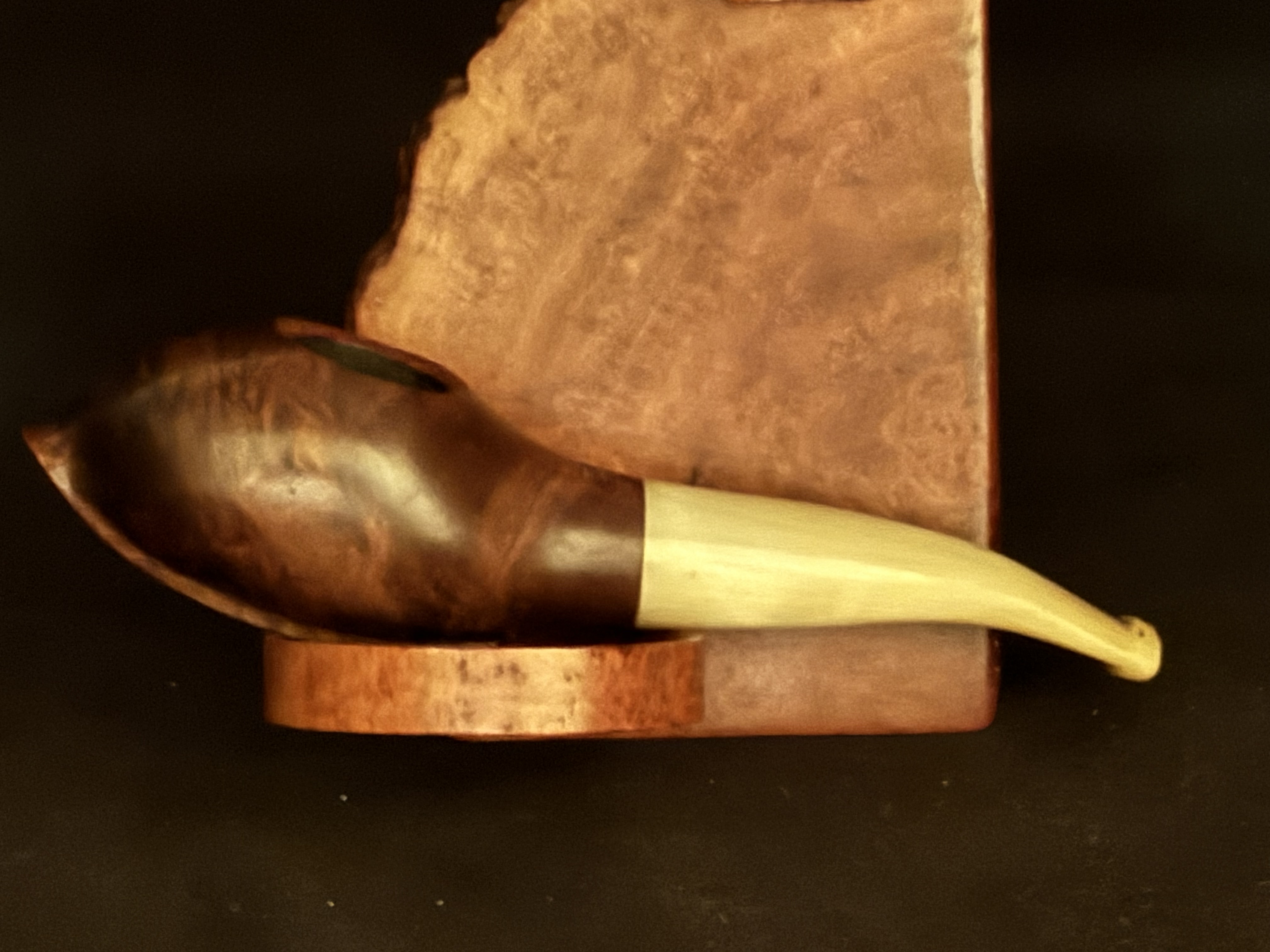 Bruyere Garantie Miniature Torpedo Smooth Briar Pipe, Bakelite Stem, Fishtail Bit, Unsmoked Estate Pipe 10