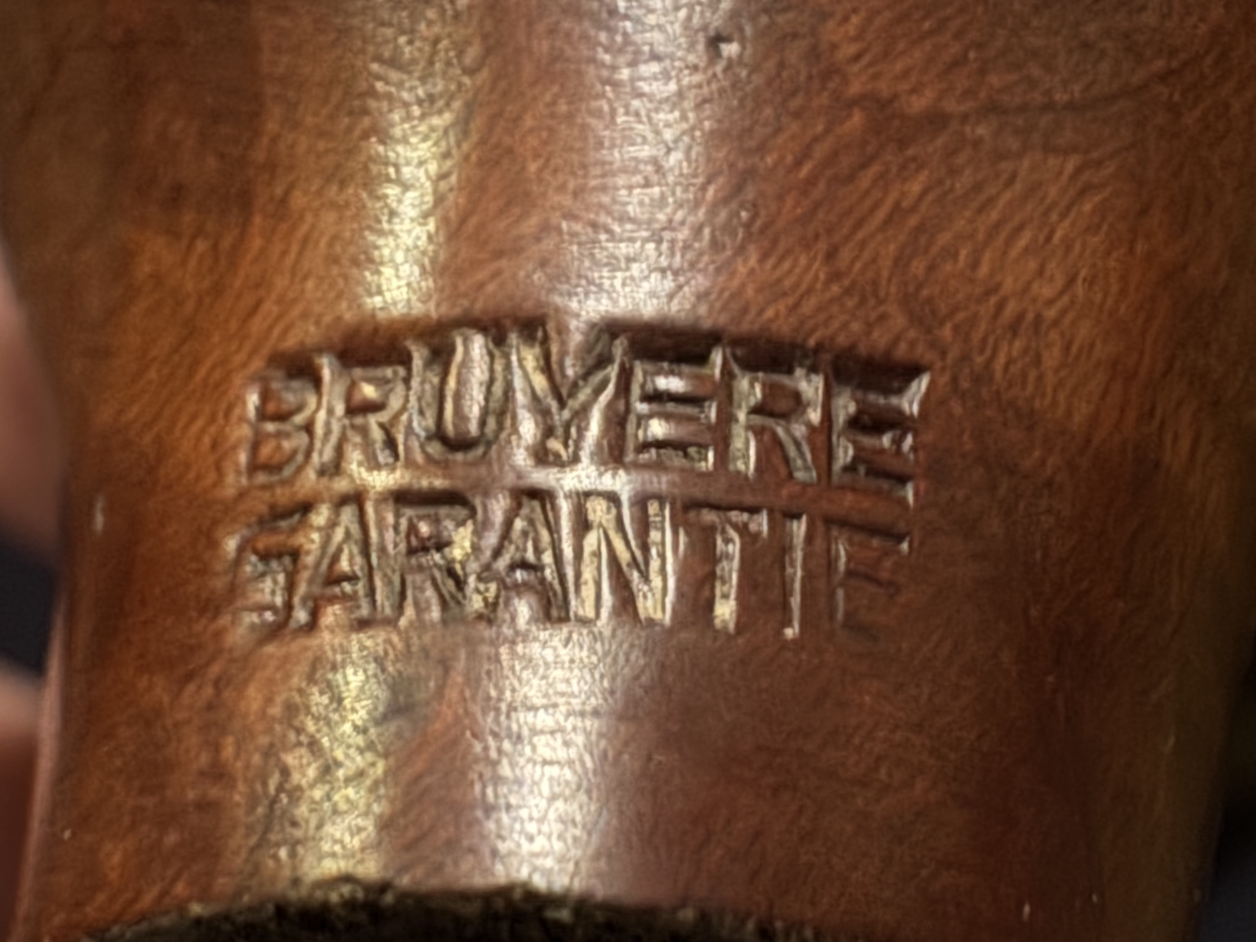 Bruyere Garantie Miniature Torpedo Smooth Briar Pipe, Bakelite Stem, Fishtail Bit, Unsmoked Estate Pipe 13