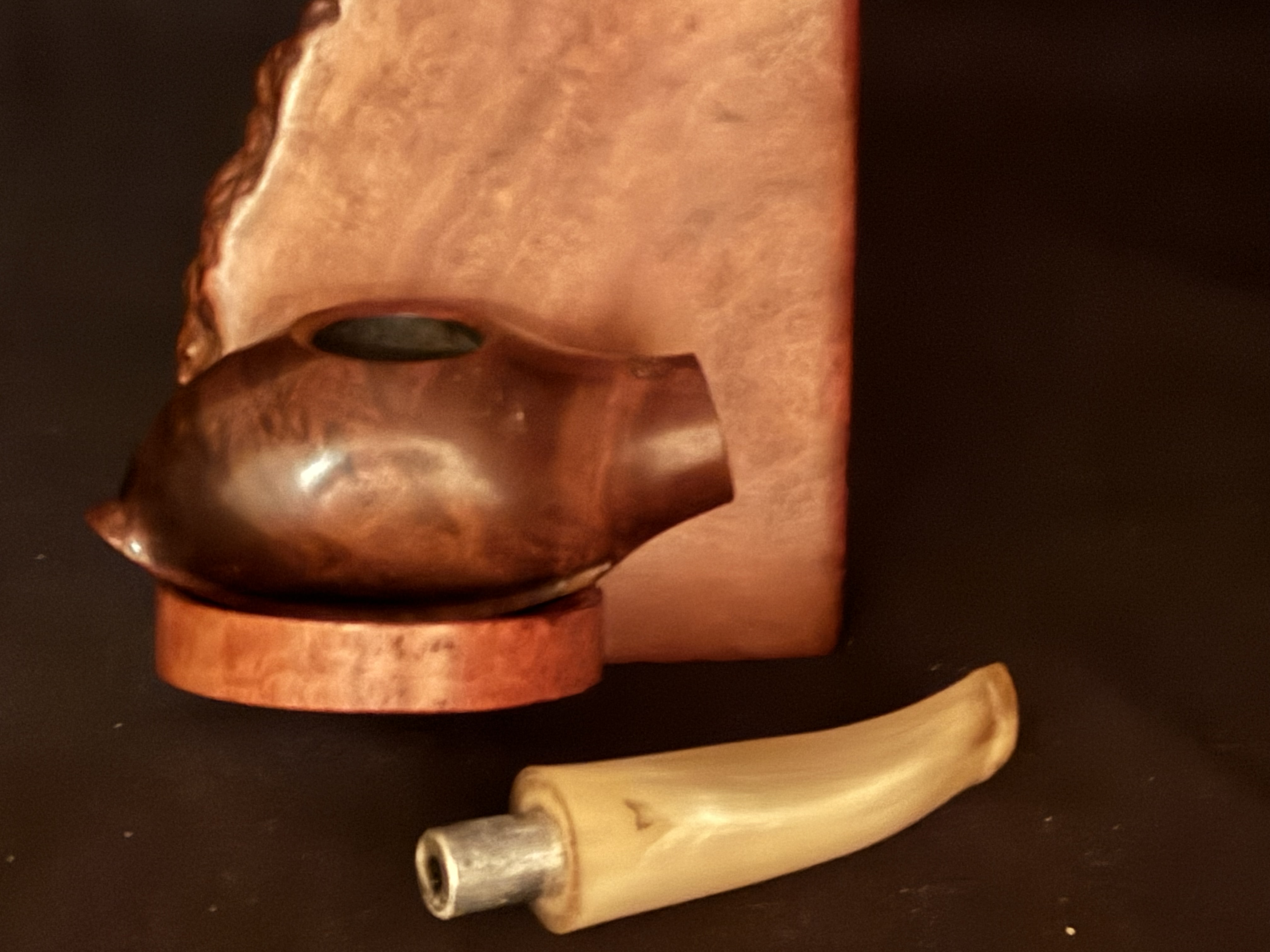 Bruyere Garantie Miniature Torpedo Smooth Briar Pipe, Bakelite Stem, Fishtail Bit, Unsmoked Estate Pipe 14