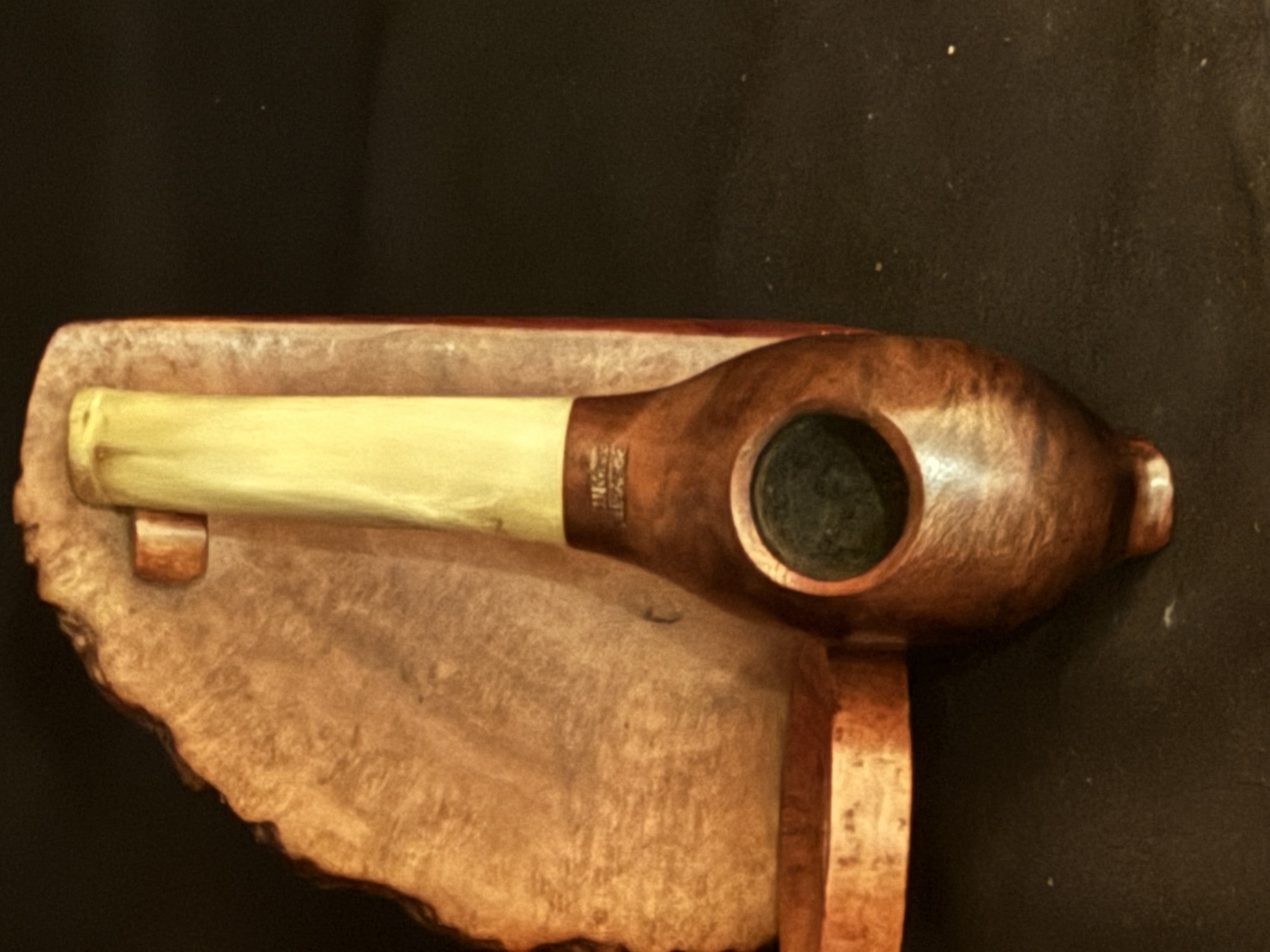 Bruyere Garantie Miniature Torpedo Smooth Briar Pipe, Bakelite Stem, Fishtail Bit, Unsmoked Estate Pipe 16