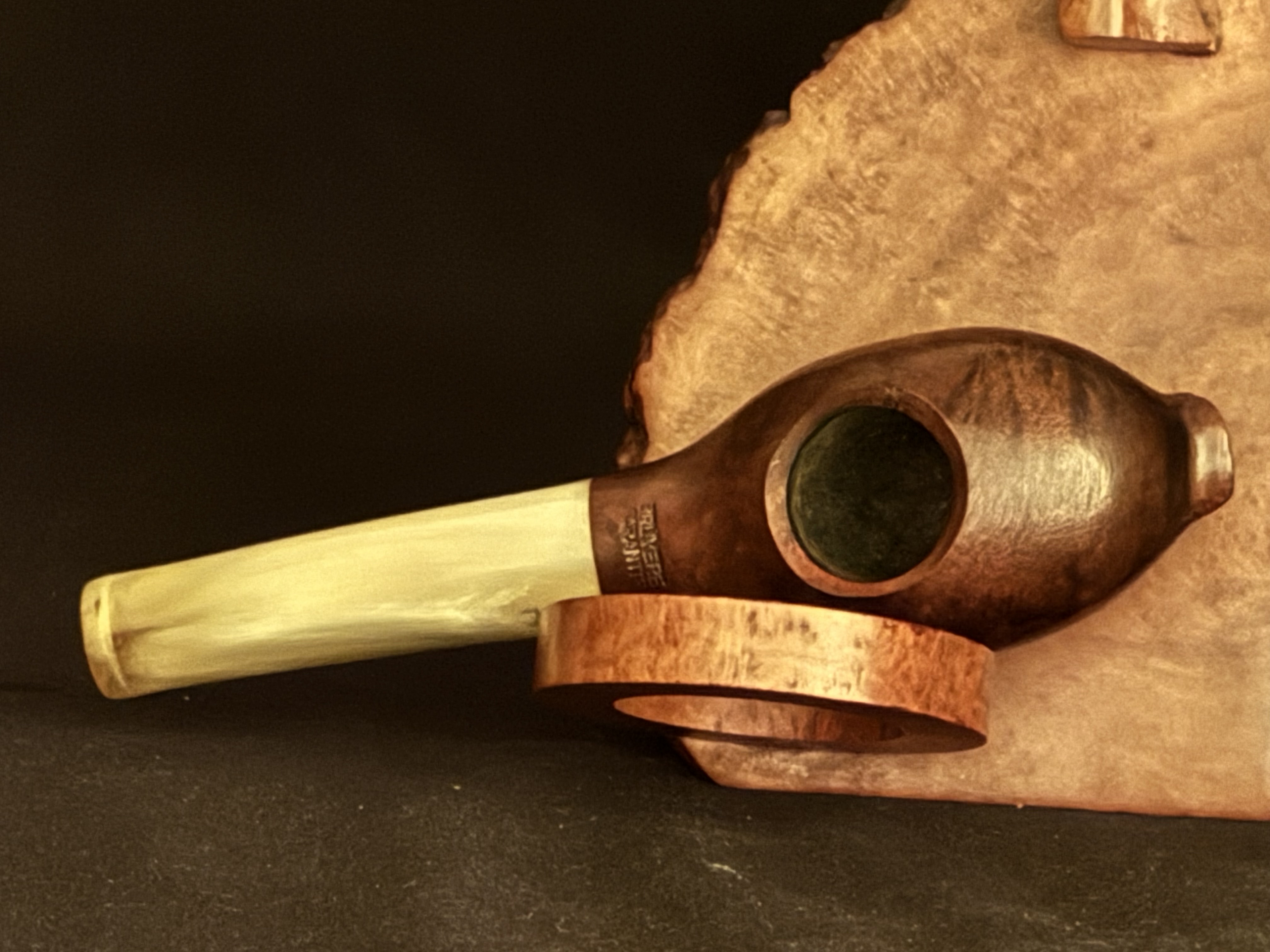Bruyere Garantie Miniature Torpedo Smooth Briar Pipe, Bakelite Stem, Fishtail Bit, Unsmoked Estate Pipe 20