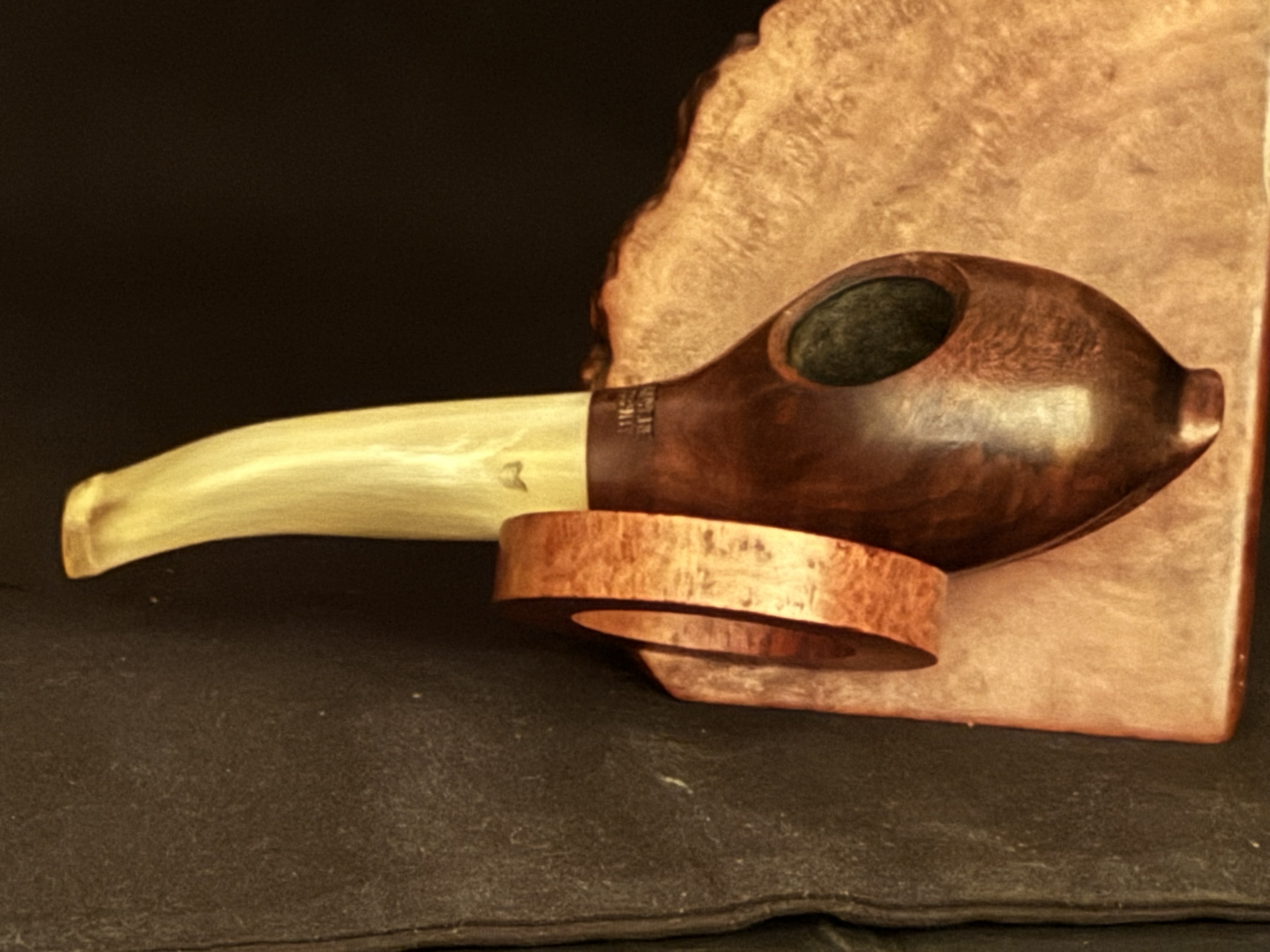 Bruyere Garantie Miniature Torpedo Smooth Briar Pipe, Bakelite Stem, Fishtail Bit, Unsmoked Estate Pipe 21