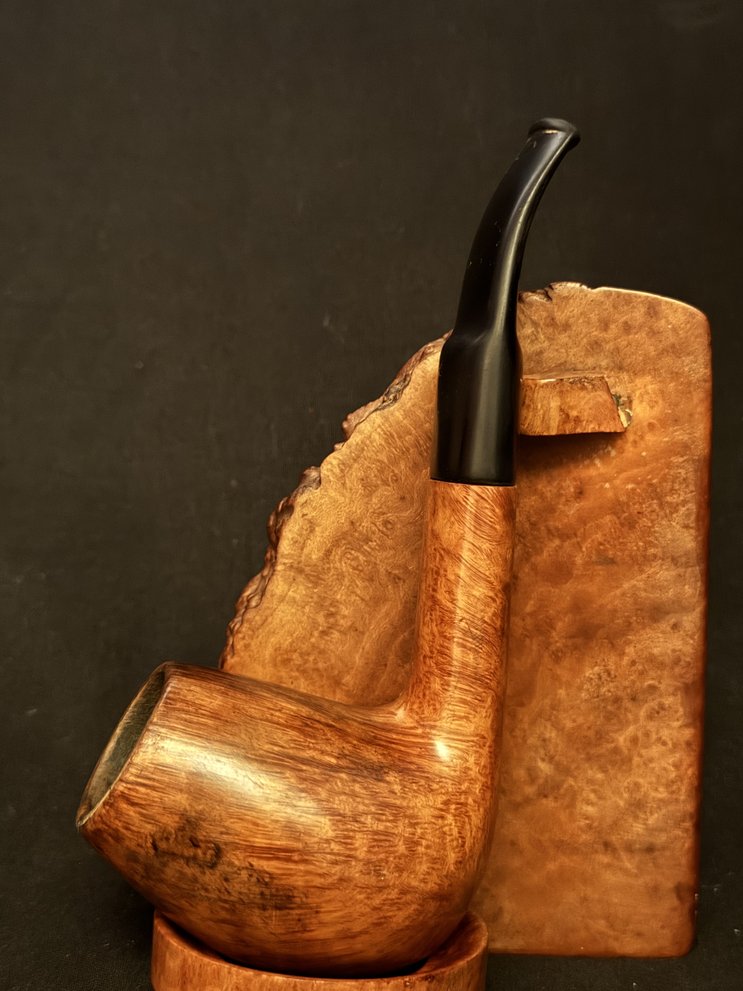 Soborg Smooth Bent Egg Vulcanite Saddle Stem Estate Pipe 9