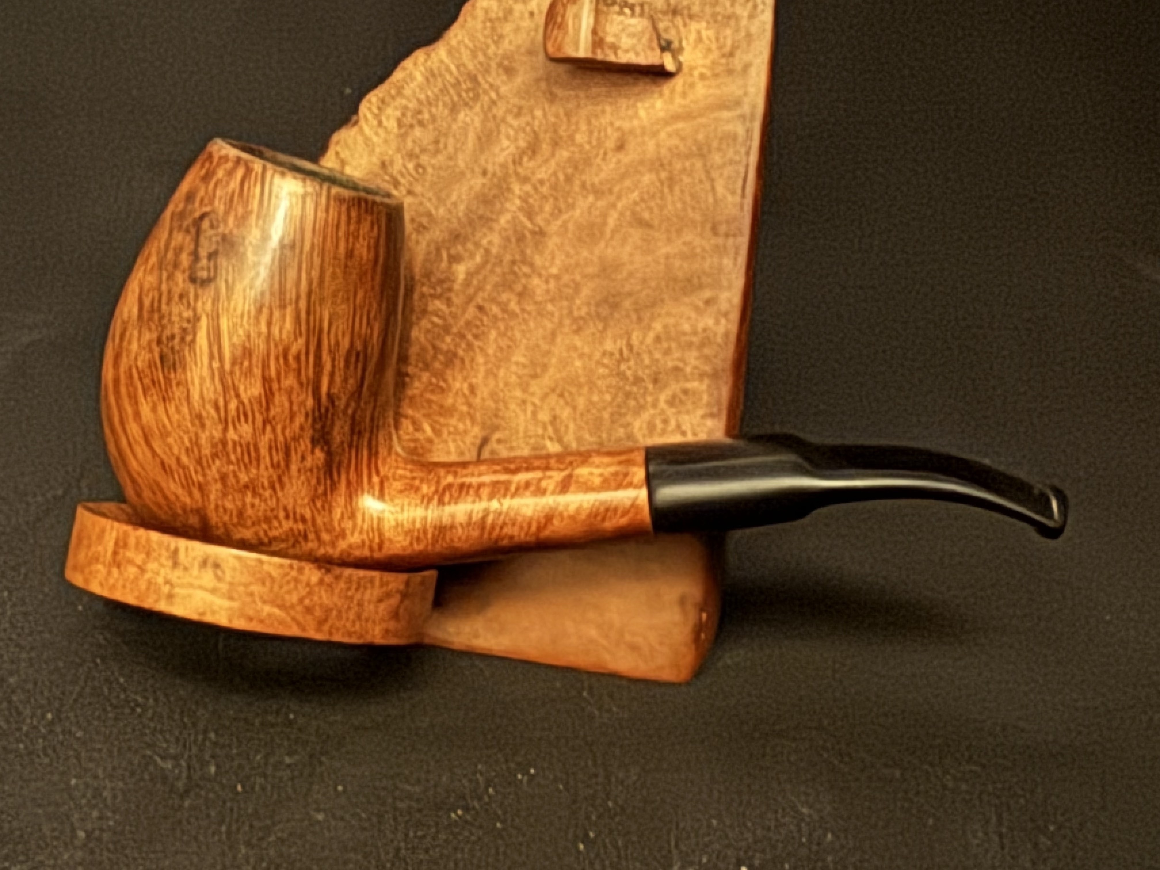 Soborg Smooth Bent Egg Vulcanite Saddle Stem Estate Pipe 7