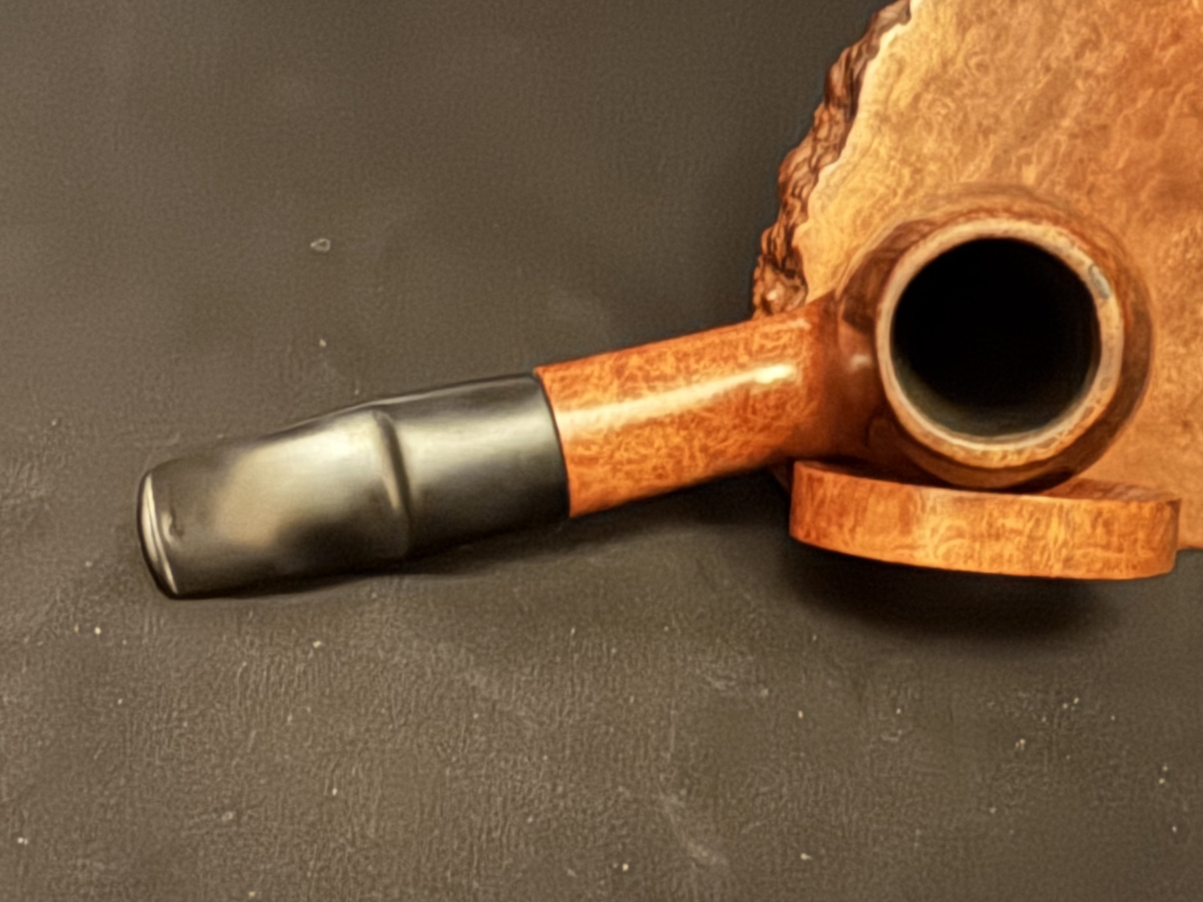 Soborg Smooth Bent Egg Vulcanite Saddle Stem Estate Pipe 8