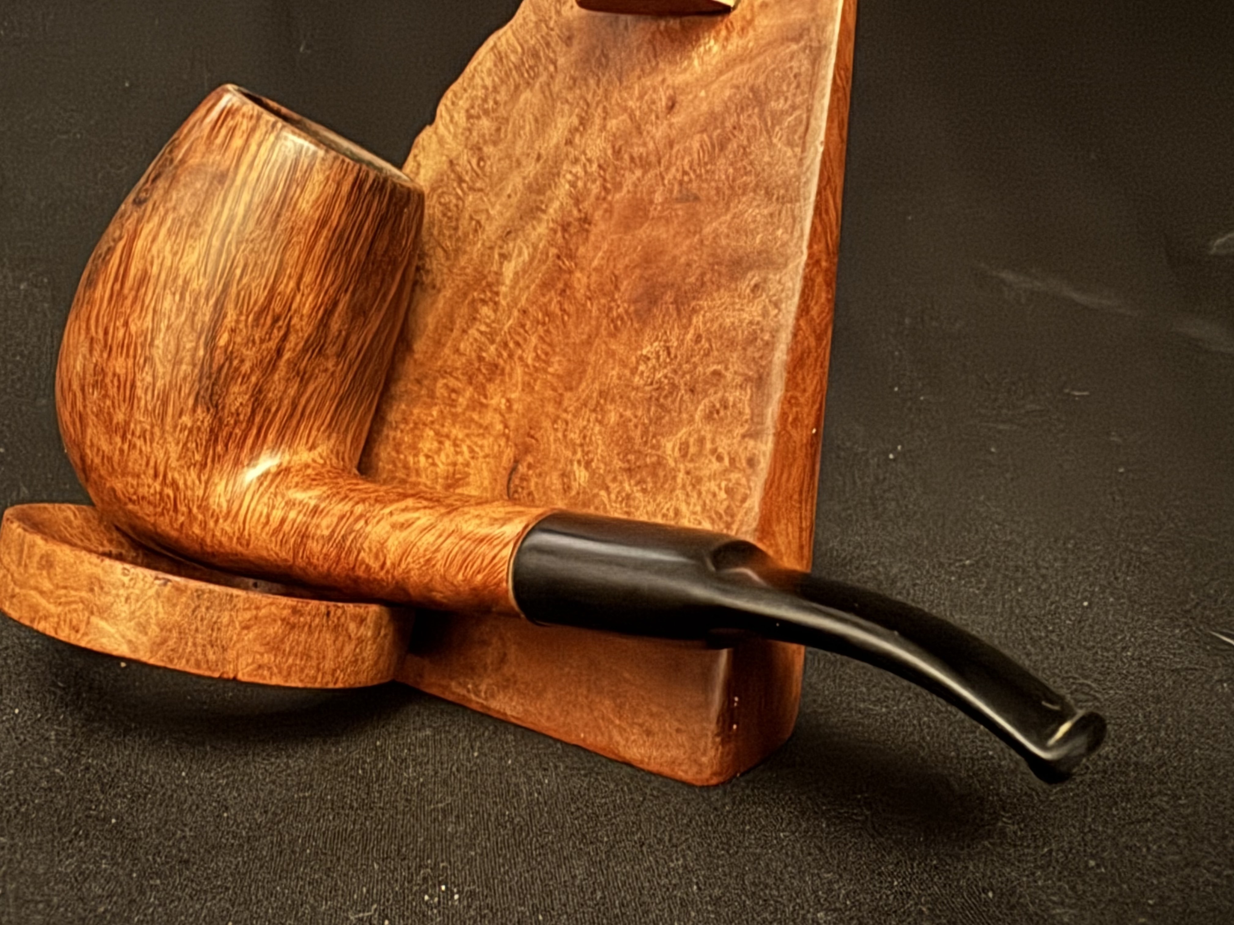 Soborg Smooth Bent Egg Vulcanite Saddle Stem Estate Pipe 5
