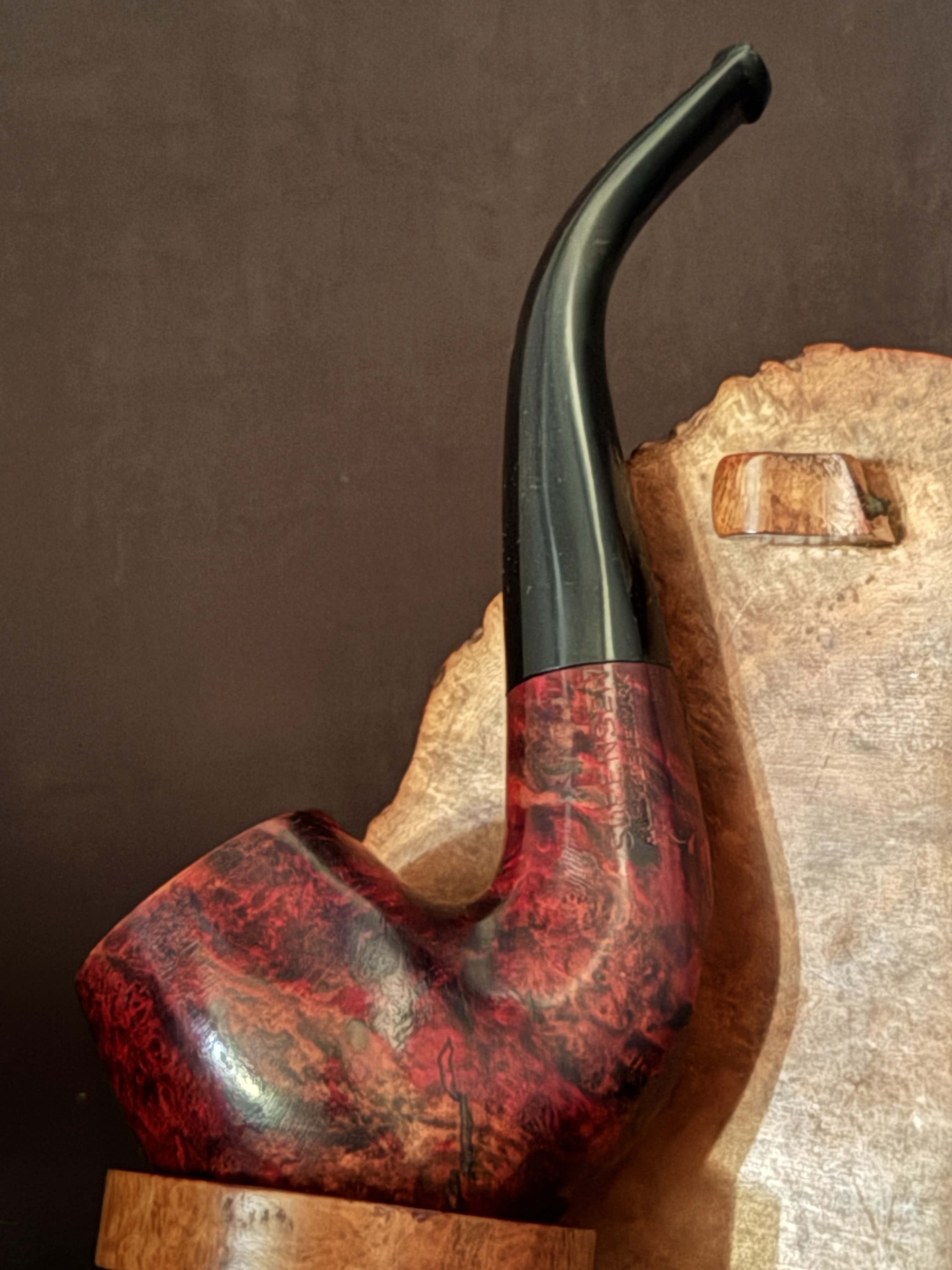 Kjeld Sorensen Unsmoked Smooth Bent Brandy Sitter Pipe - 9mm