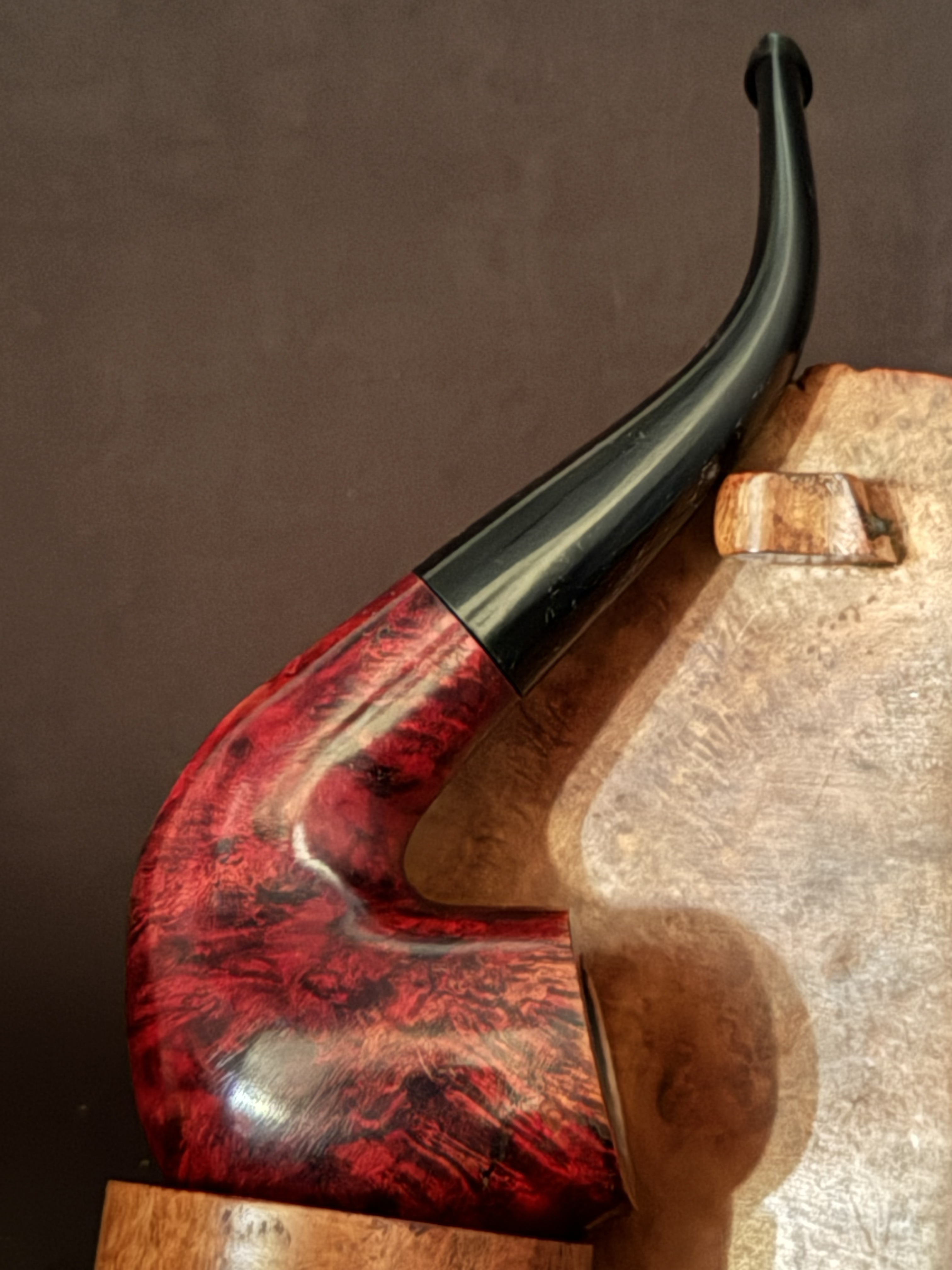 Kjeld Sorensen Unsmoked Smooth Bent Brandy Sitter Pipe - 9mm 2