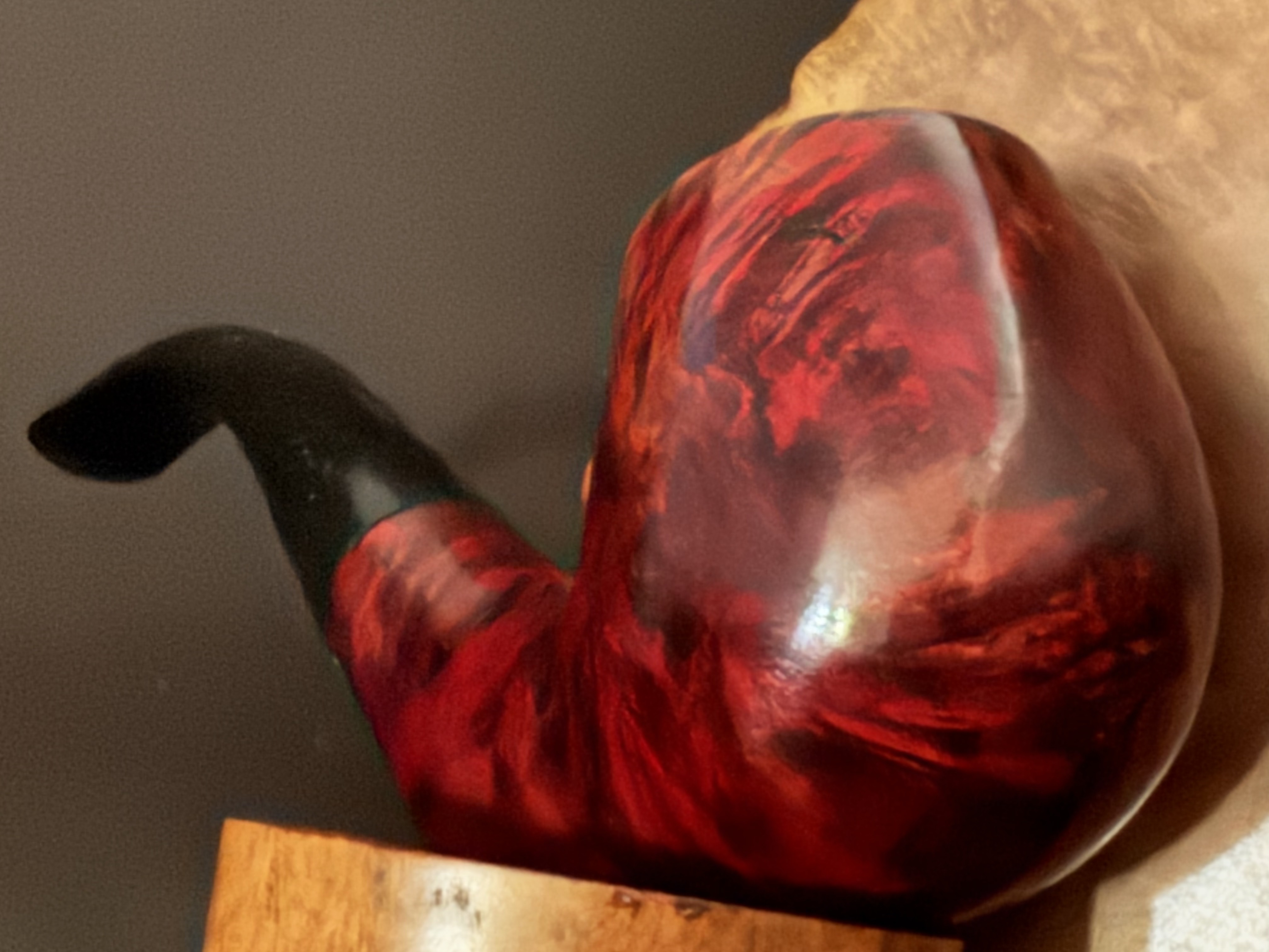 Kjeld Sorensen Unsmoked Smooth Bent Brandy Sitter Pipe - 9mm 7