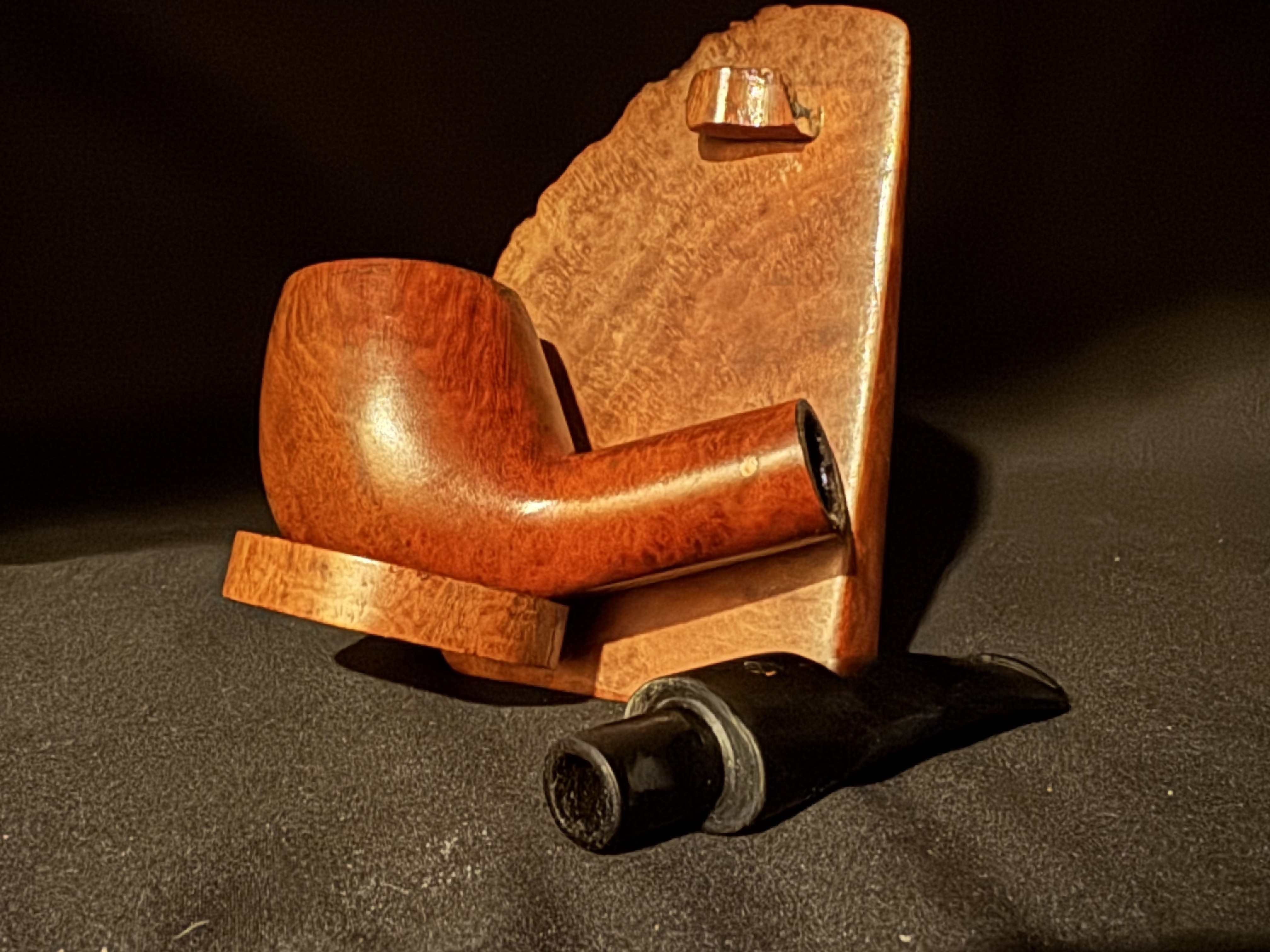 Spitfire by Lorenzo Castelmonte Smooth Straight Billiard Oval Shank Estate Pipe 9mm Filter 9