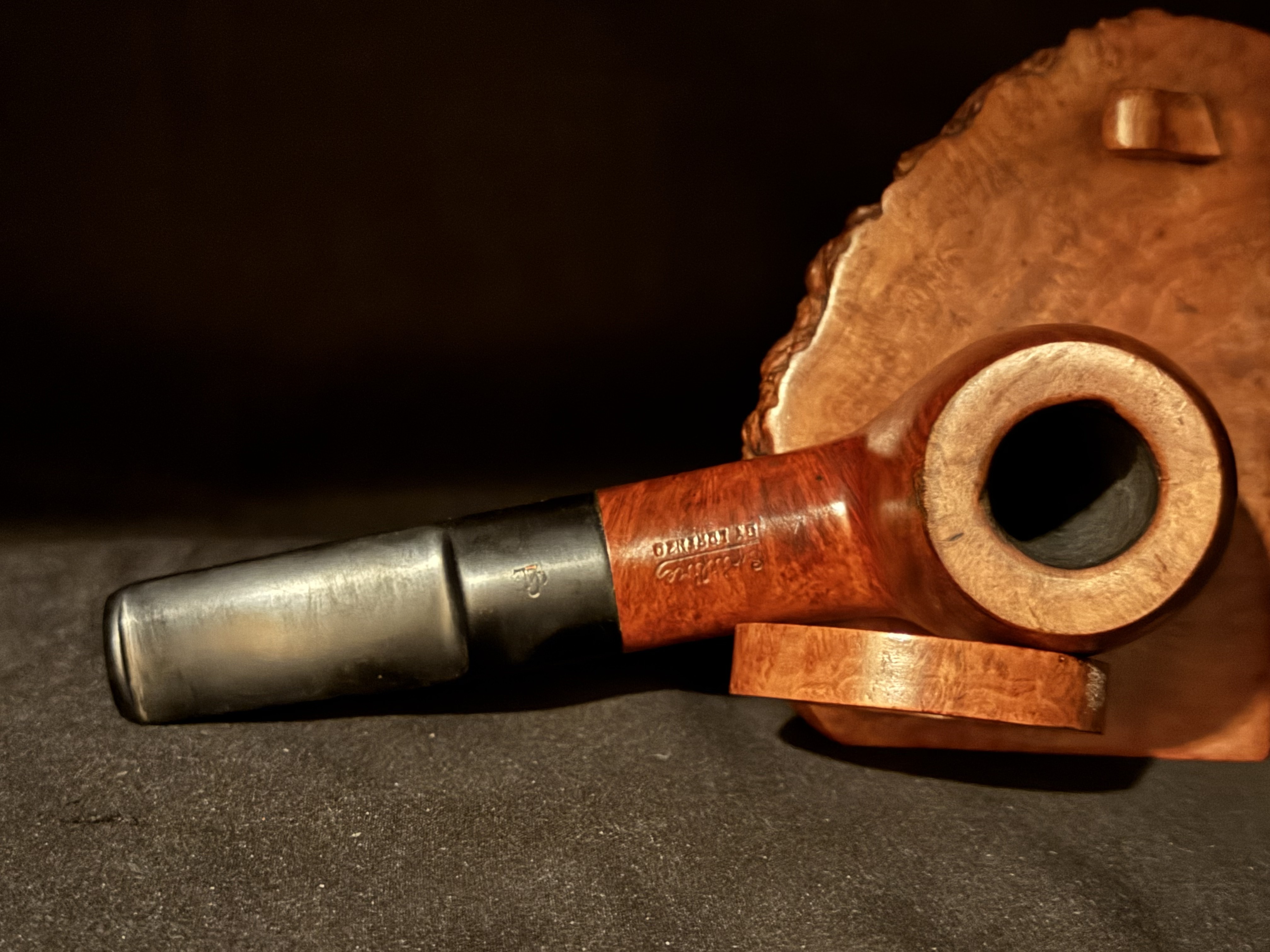 Spitfire by Lorenzo Castelmonte Smooth Straight Billiard Oval Shank Estate Pipe 9mm Filter 5