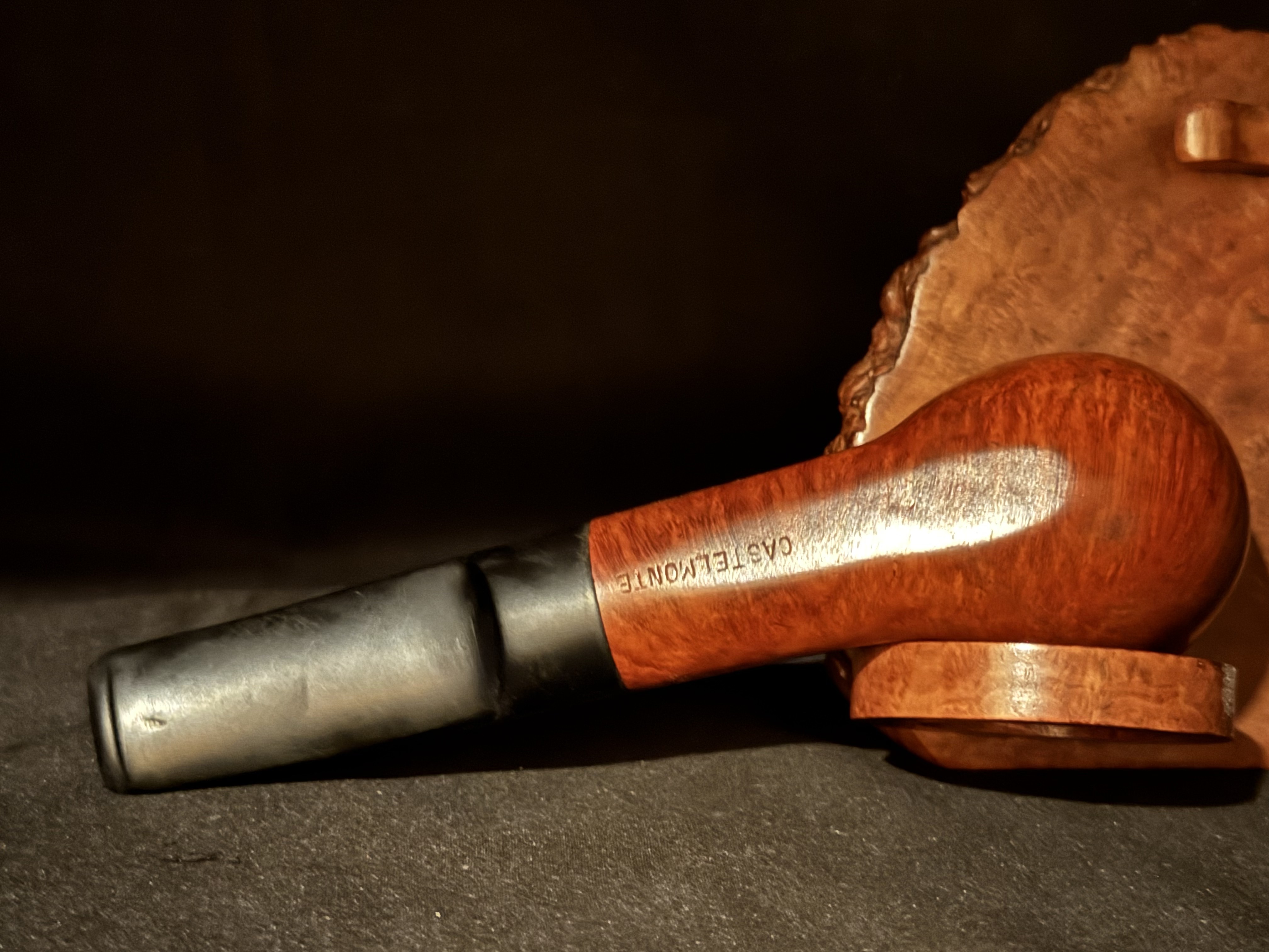 Spitfire by Lorenzo Castelmonte Smooth Straight Billiard Oval Shank Estate Pipe 9mm Filter 6