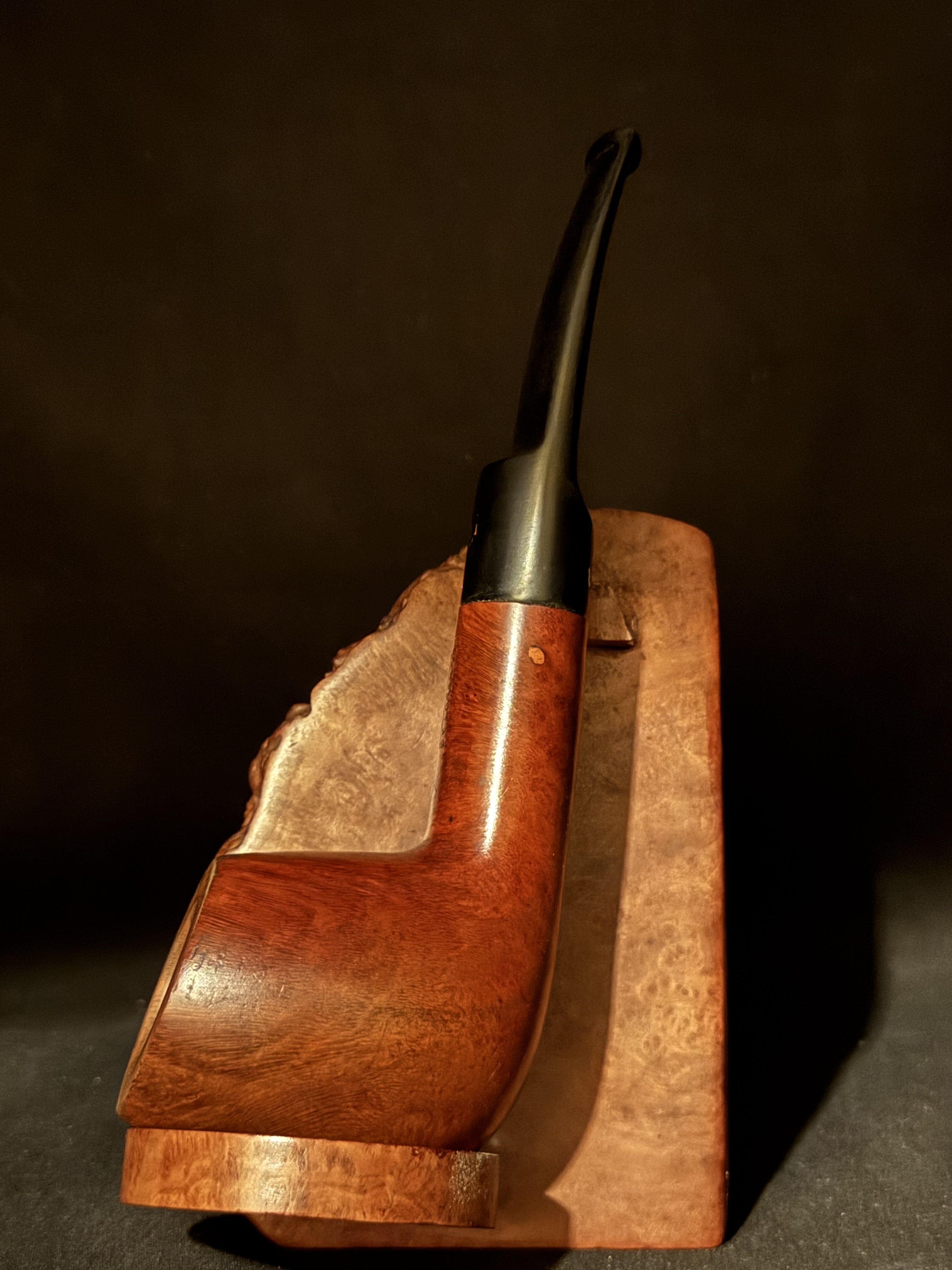Spitfire by Lorenzo Castelmonte Smooth Straight Billiard Oval Shank Estate Pipe 9mm Filter 2