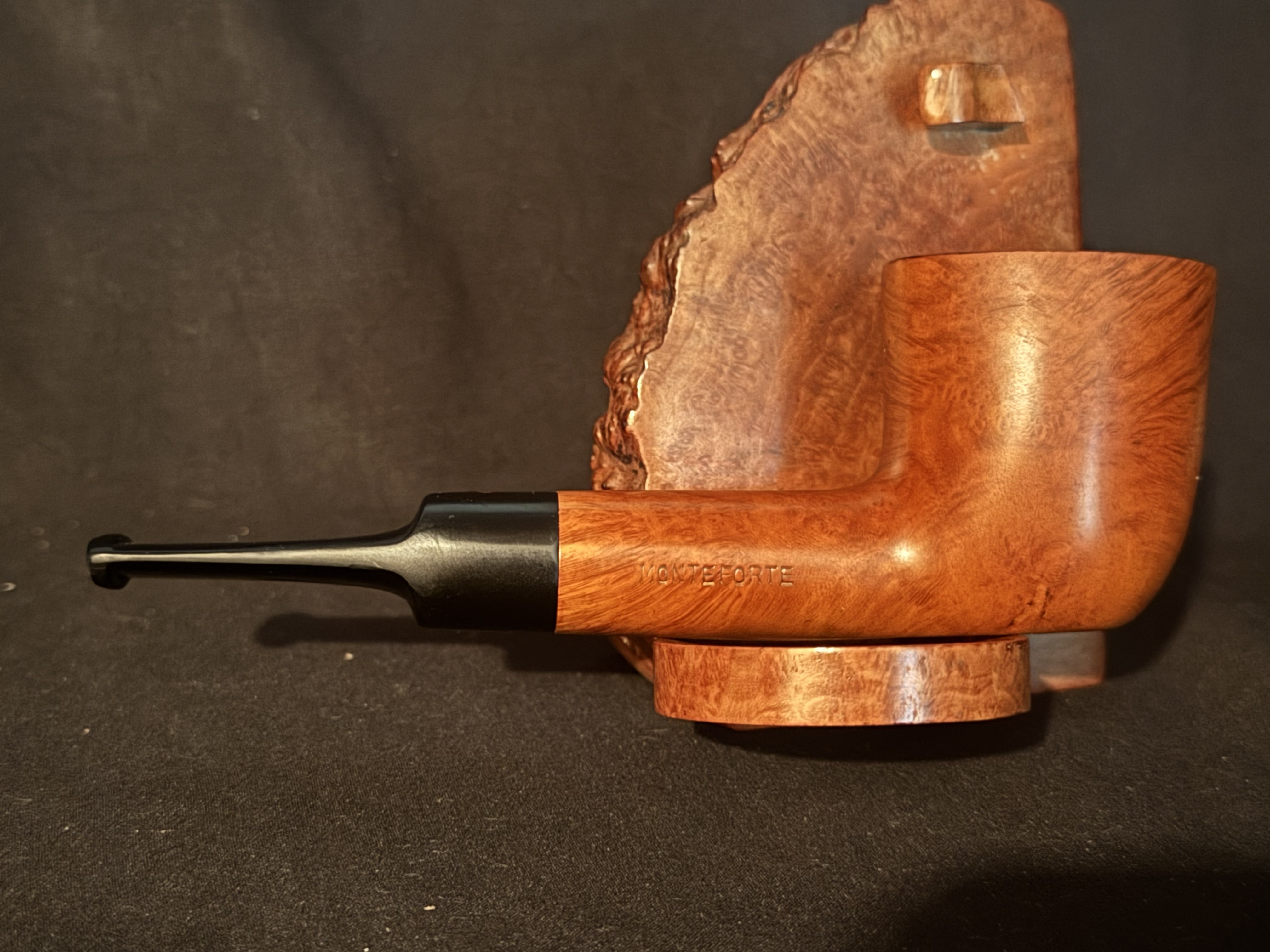 Lorenzo Spitfire Monteforte Smooth Straight Oval Bowl Estate Pipe 9mm Filter Vulcanite Saddle Stem 7