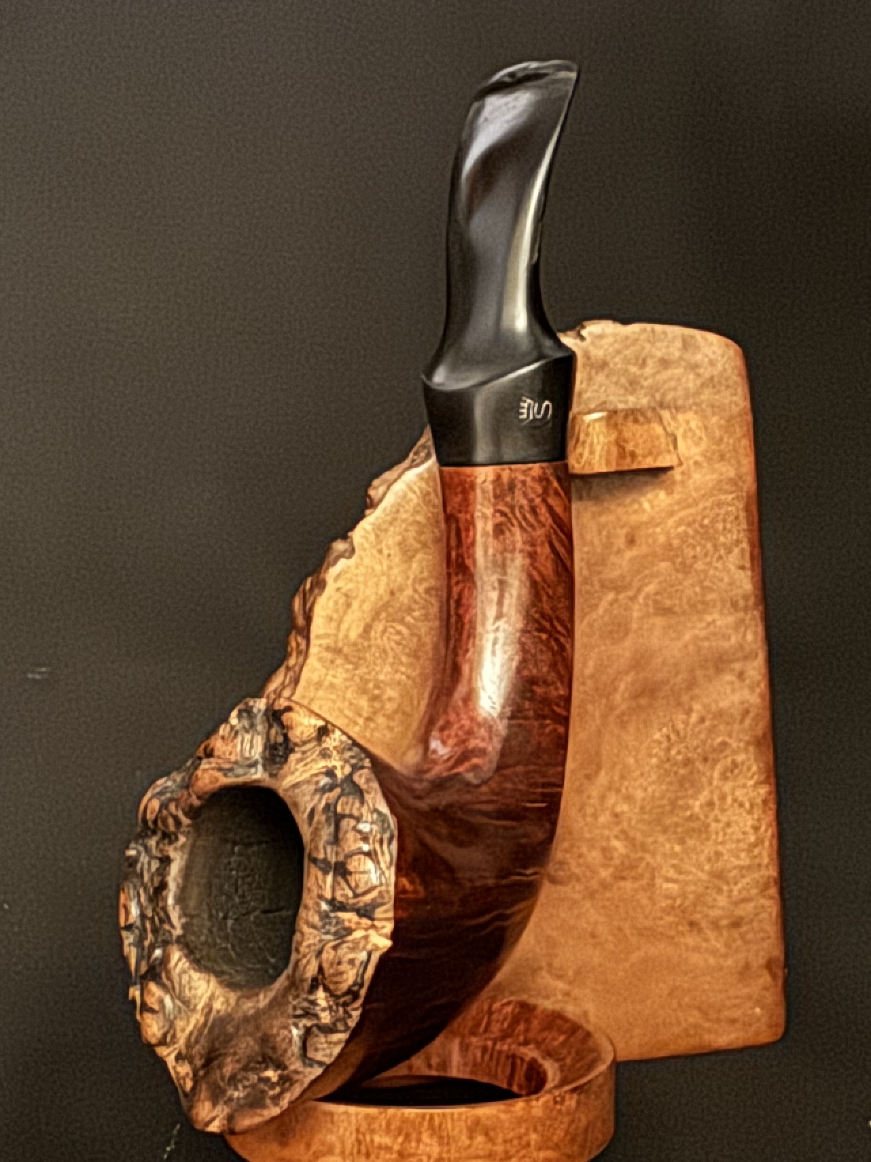 Stanwell 126 Freehand Smooth Briar Pipe - Danish Estate 9mm Filter Vulcanite