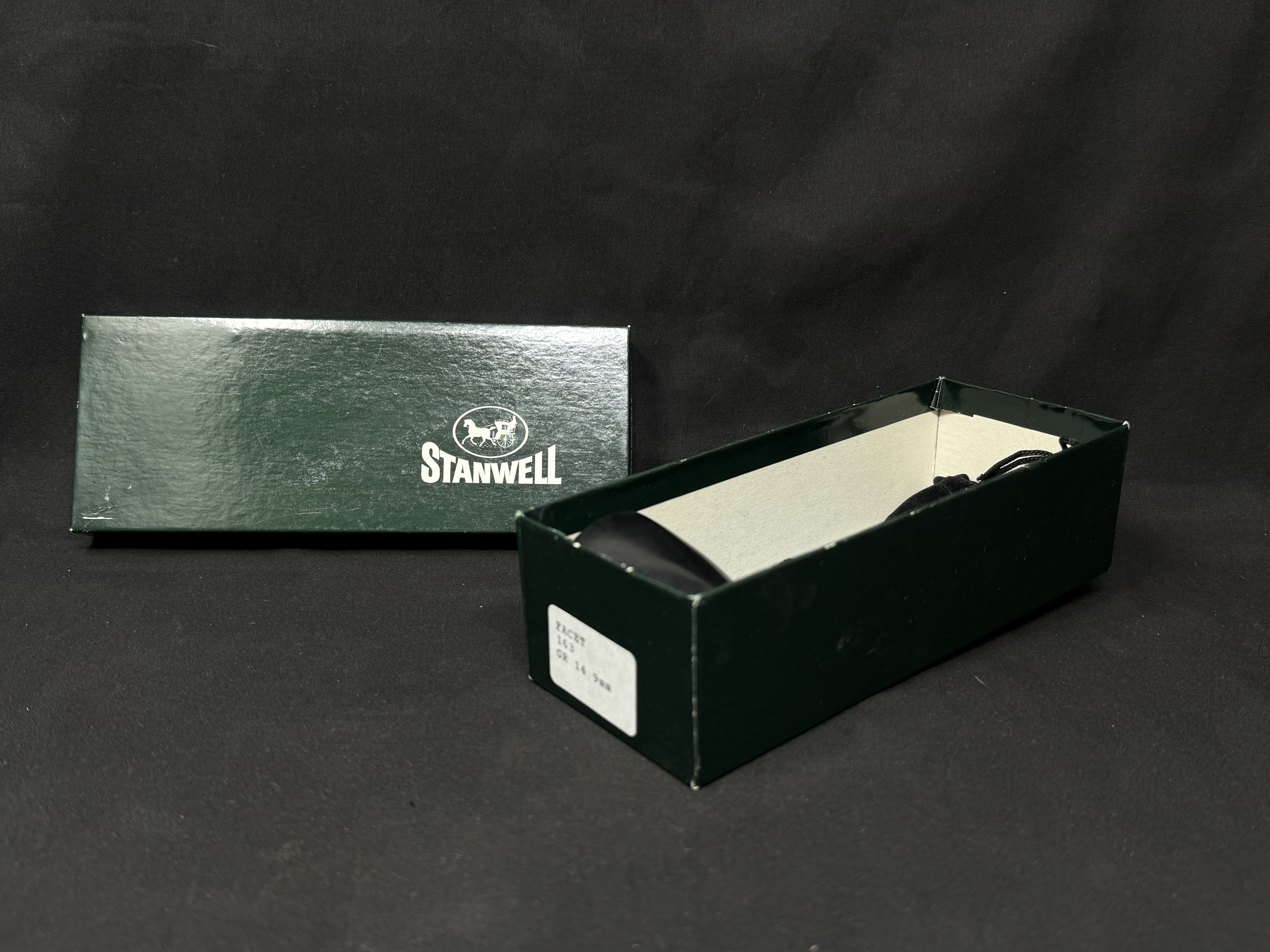 Stanwell 88 Smooth Straight Ebony Billiard Estate Pipe 9mm Filter Denmark 3