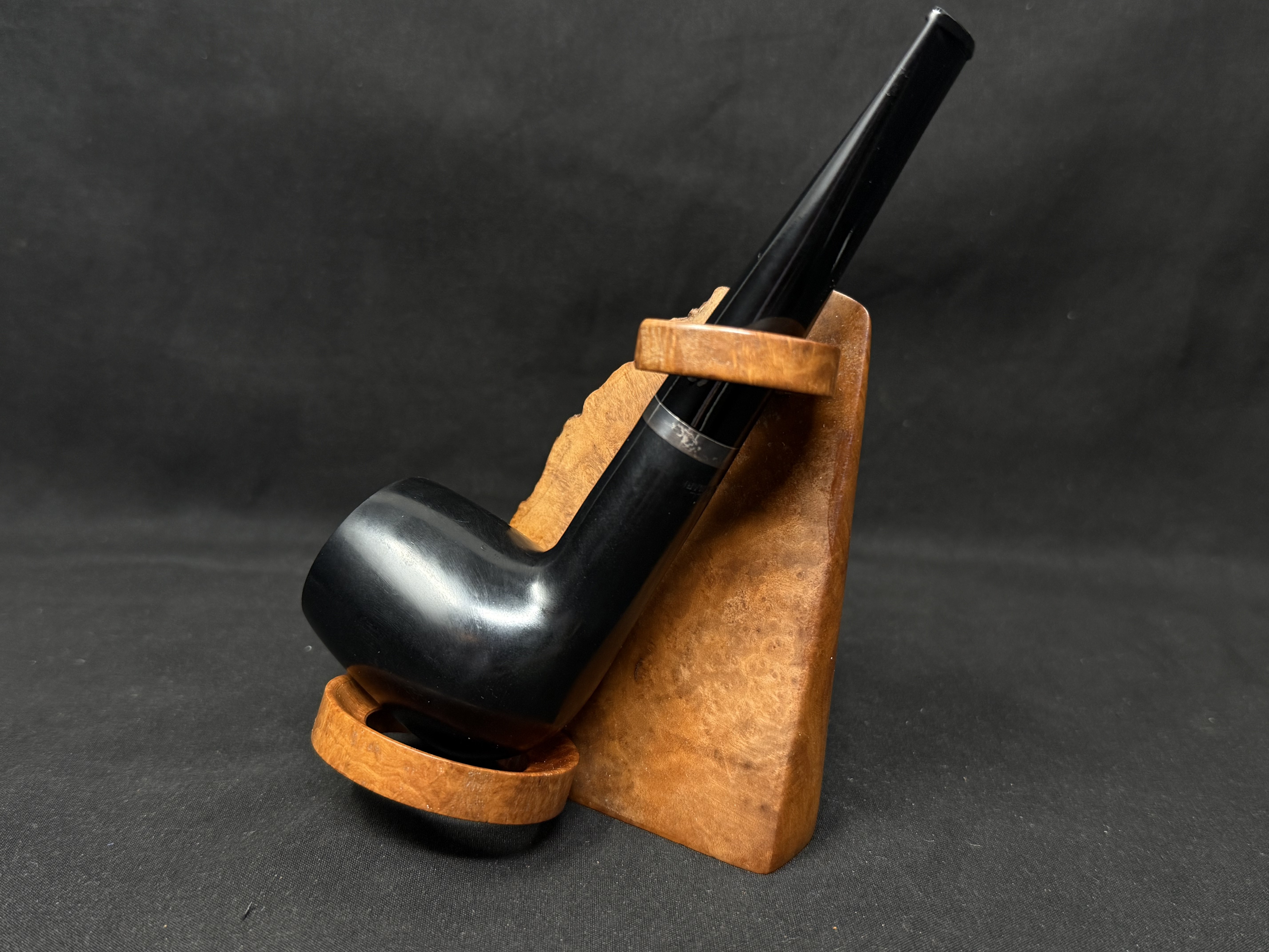 Stanwell 88 Smooth Straight Ebony Billiard Estate Pipe 9mm Filter Denmark 10