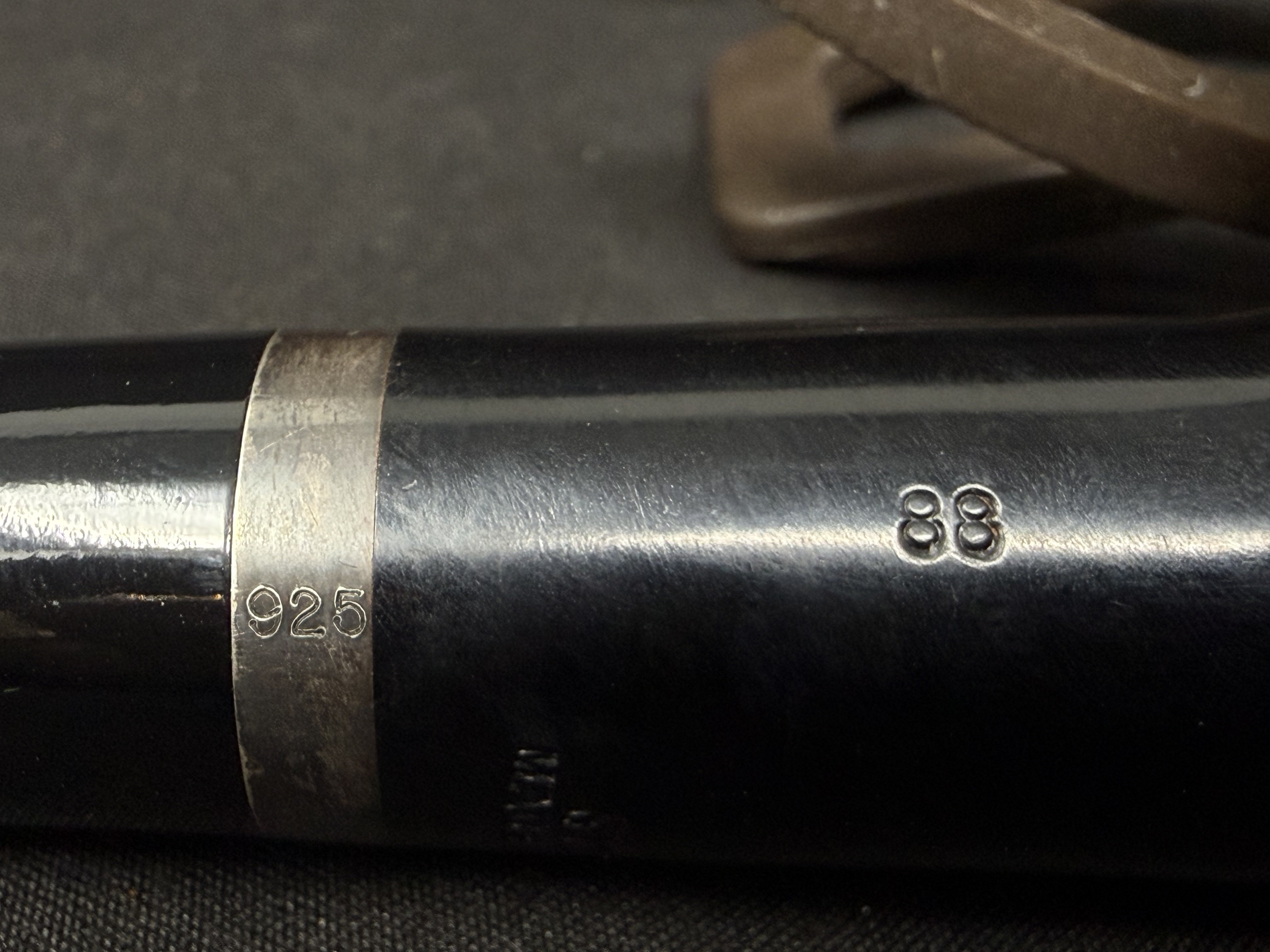 Stanwell 88 Smooth Straight Ebony Billiard Estate Pipe 9mm Filter Denmark 16