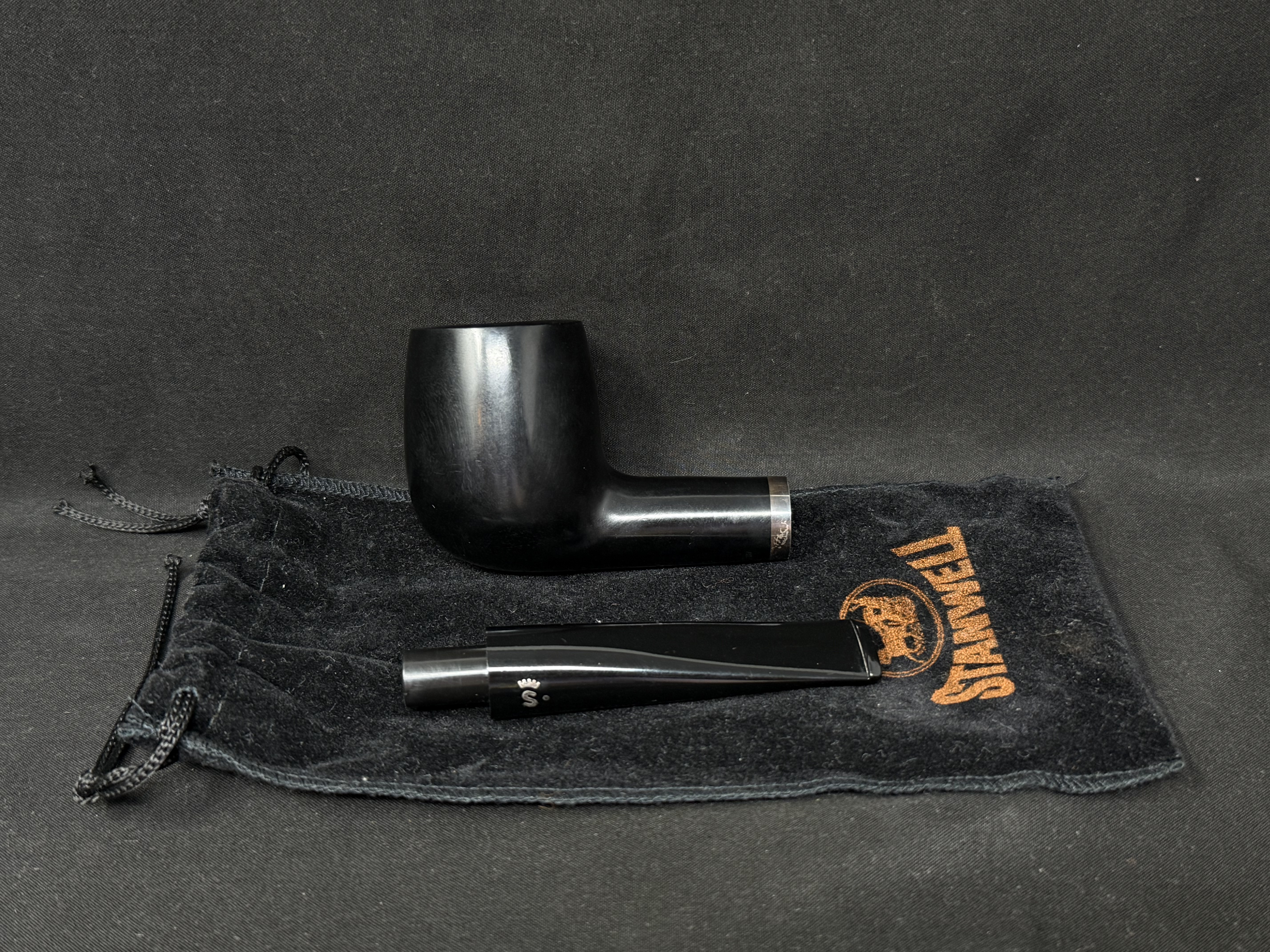 Stanwell 88 Smooth Straight Ebony Billiard Estate Pipe 9mm Filter Denmark 17
