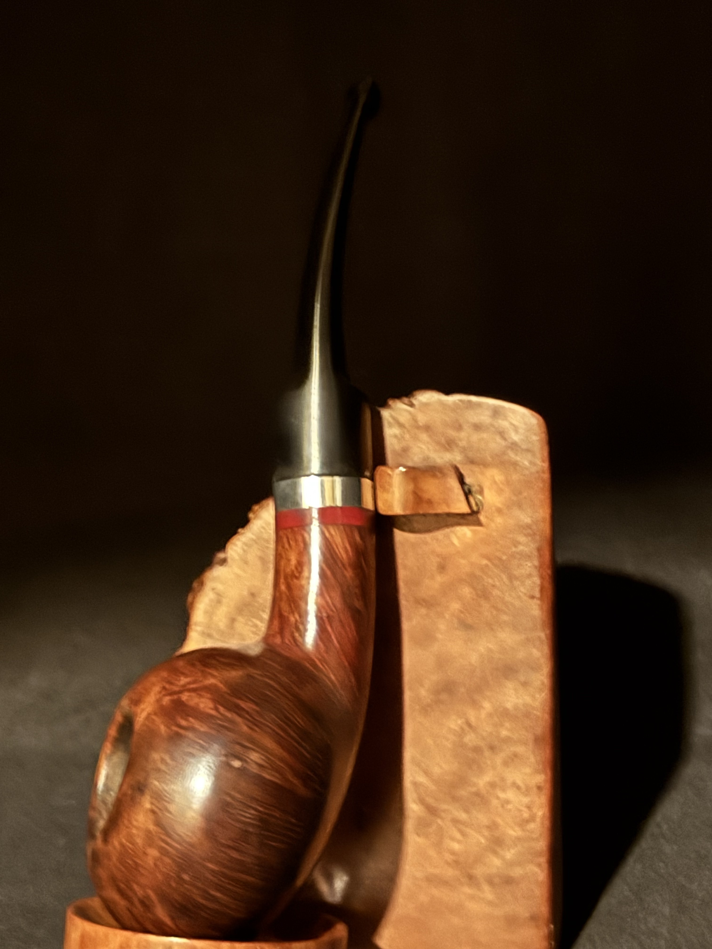 Stanwell Autumn Bent Tomato Smooth Estate Pipe, 9mm Filter, Denmark