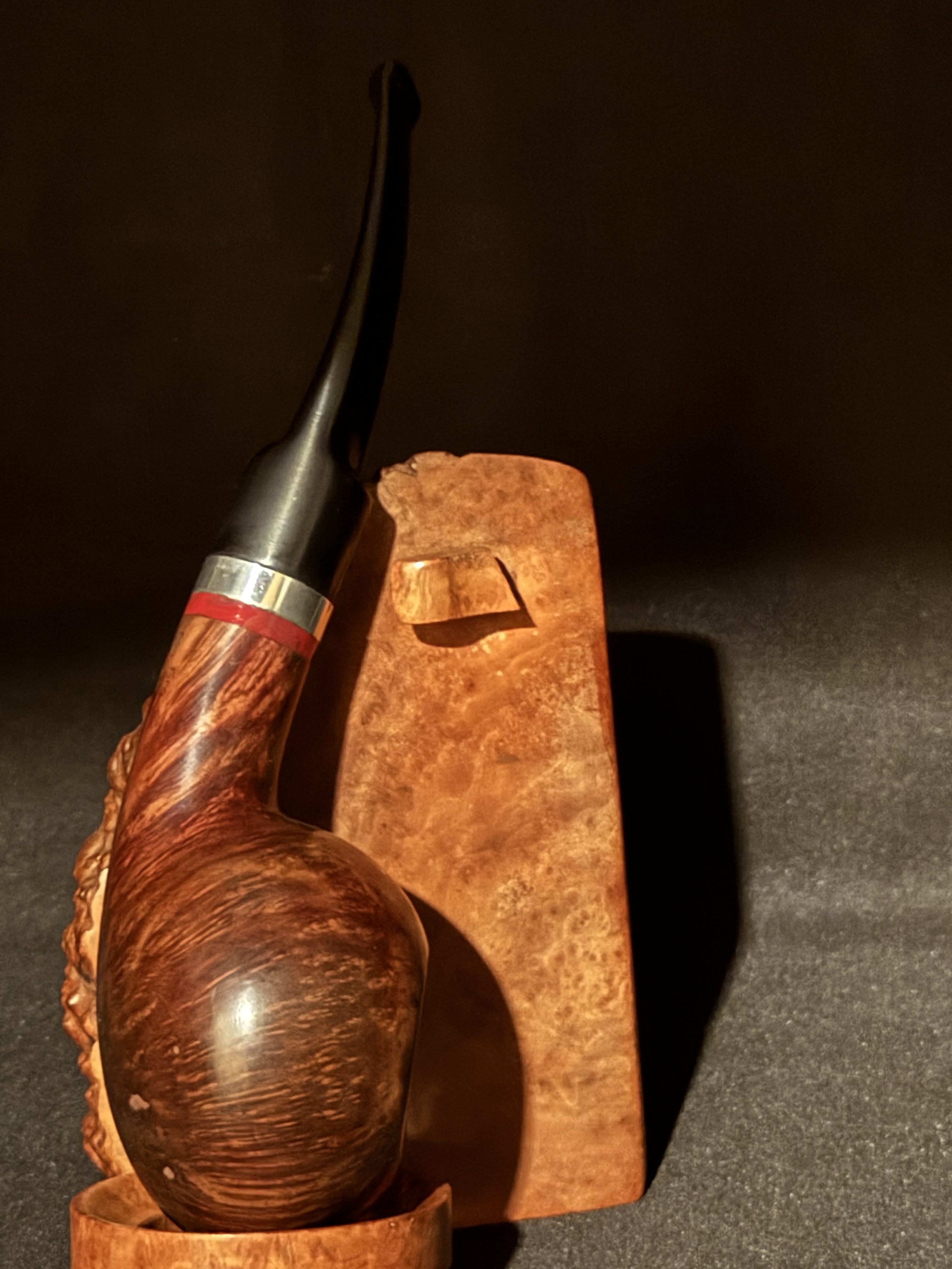 Stanwell Autumn Bent Tomato Smooth Estate Pipe, 9mm Filter, Denmark 2