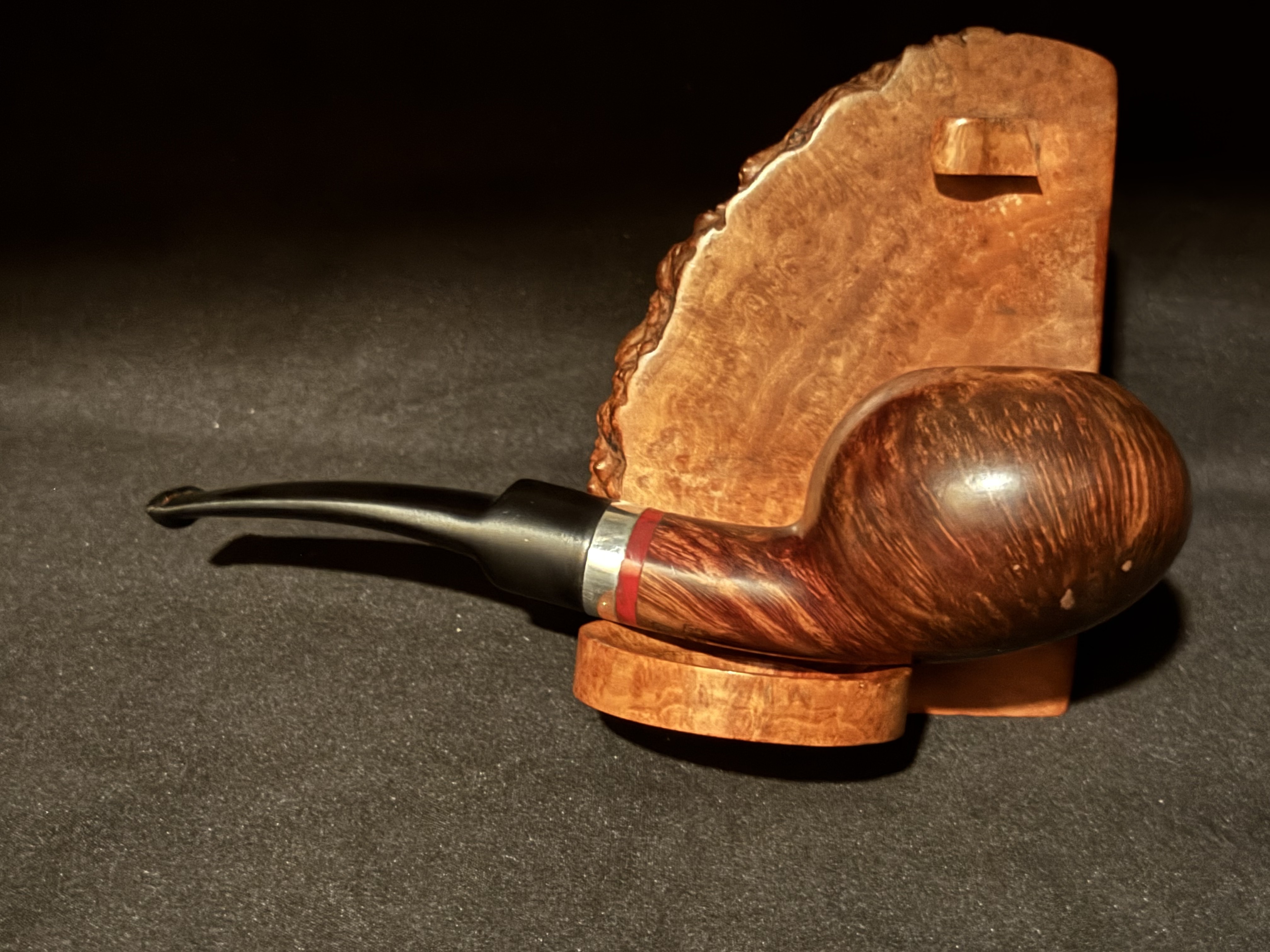 Stanwell Autumn Bent Tomato Smooth Estate Pipe, 9mm Filter, Denmark 4