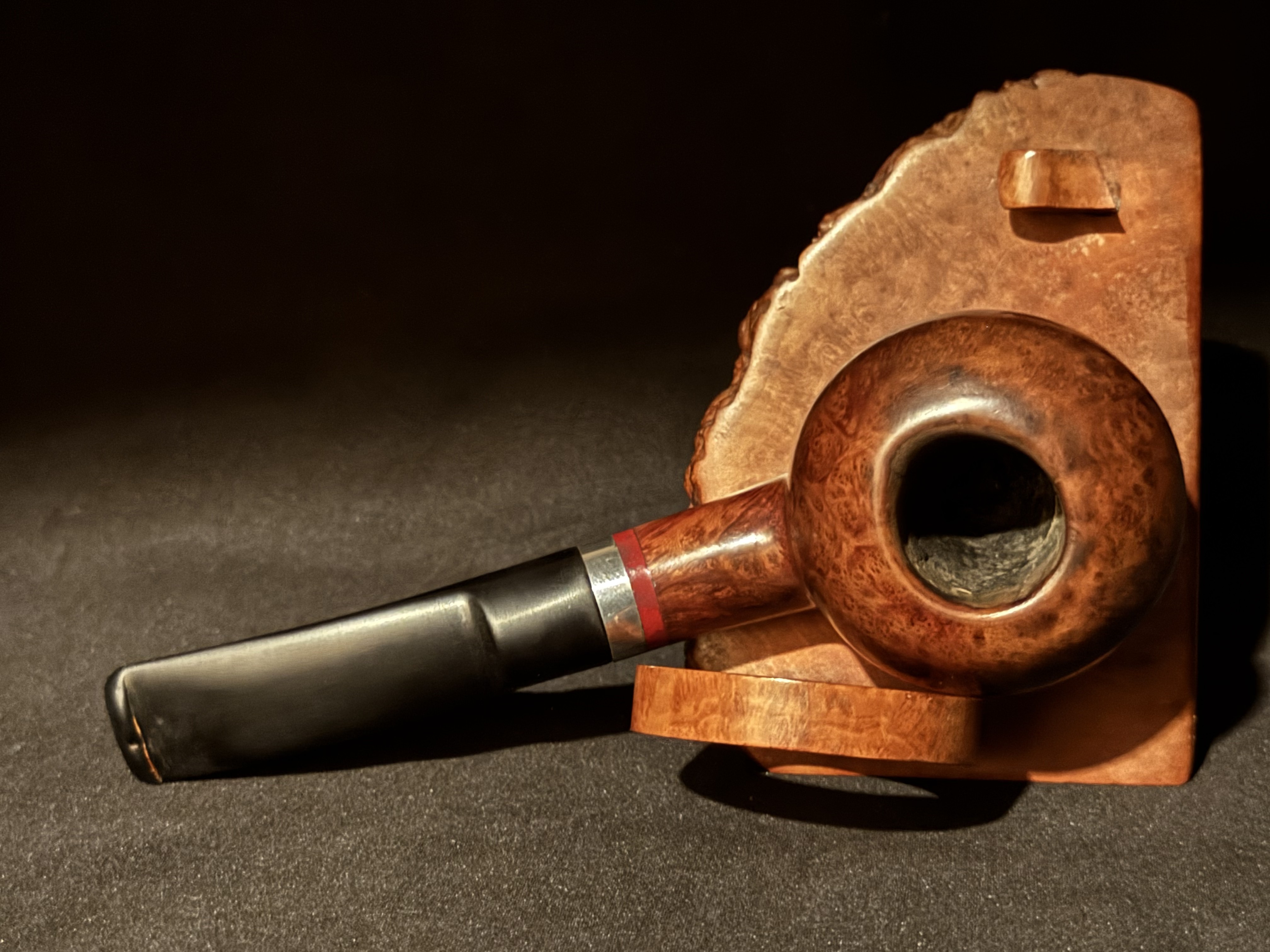 Stanwell Autumn Bent Tomato Smooth Estate Pipe, 9mm Filter, Denmark 5