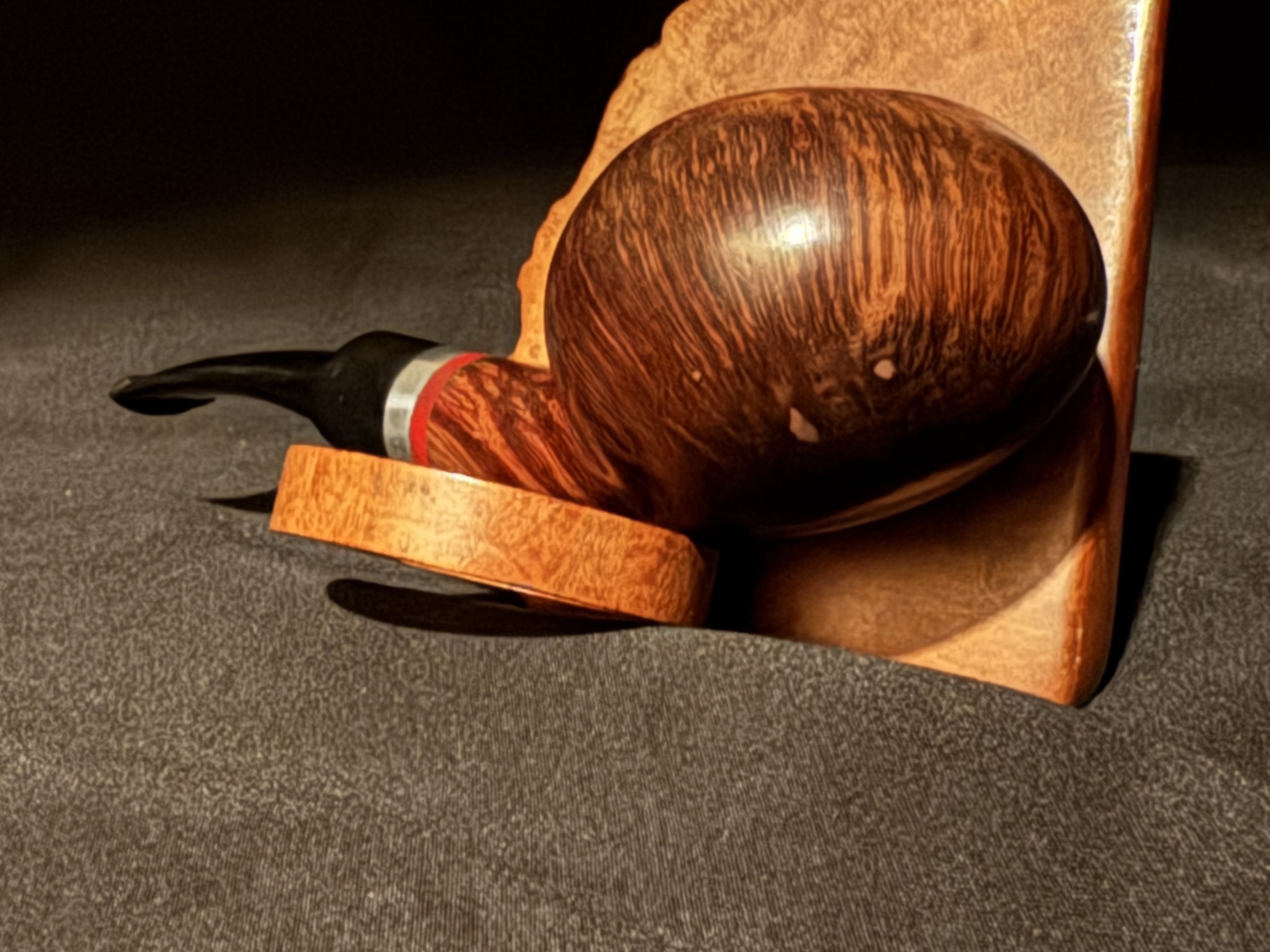 Stanwell Autumn Bent Tomato Smooth Estate Pipe, 9mm Filter, Denmark 7