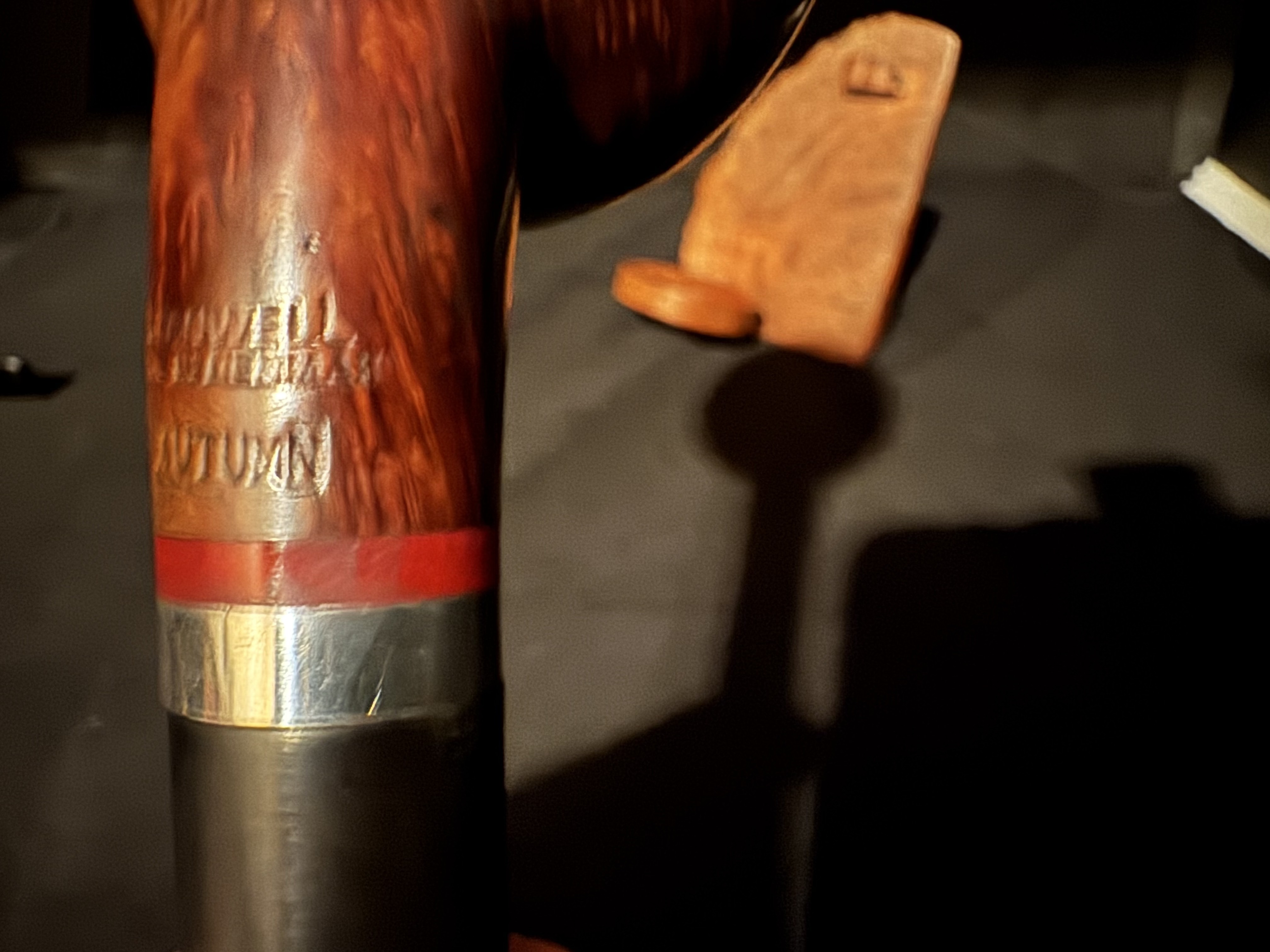 Stanwell Autumn Bent Tomato Smooth Estate Pipe, 9mm Filter, Denmark 10