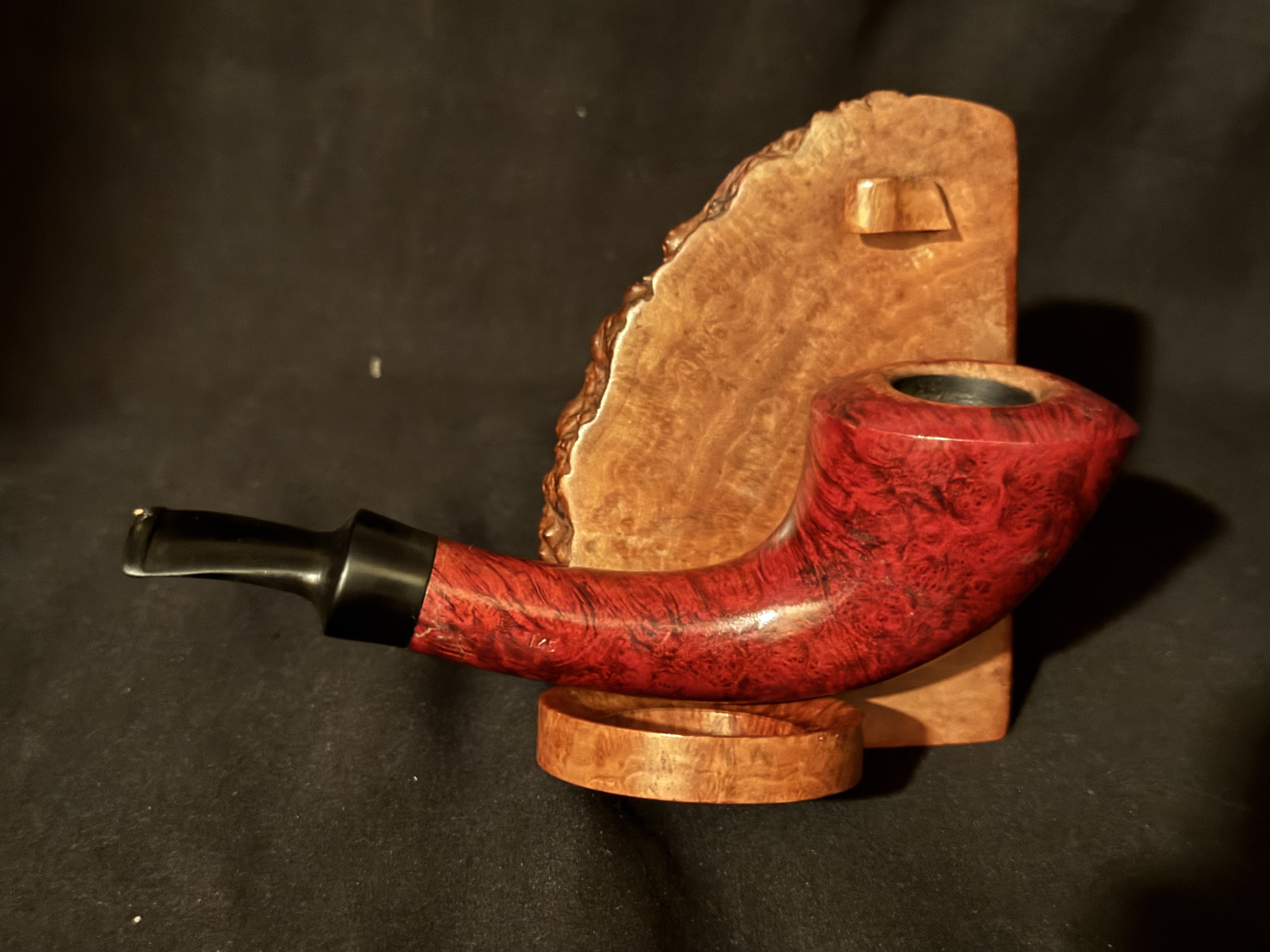 Stanwell Bordeaux 145 Smooth Bent Horn Danish Estate Briar Pipe 4
