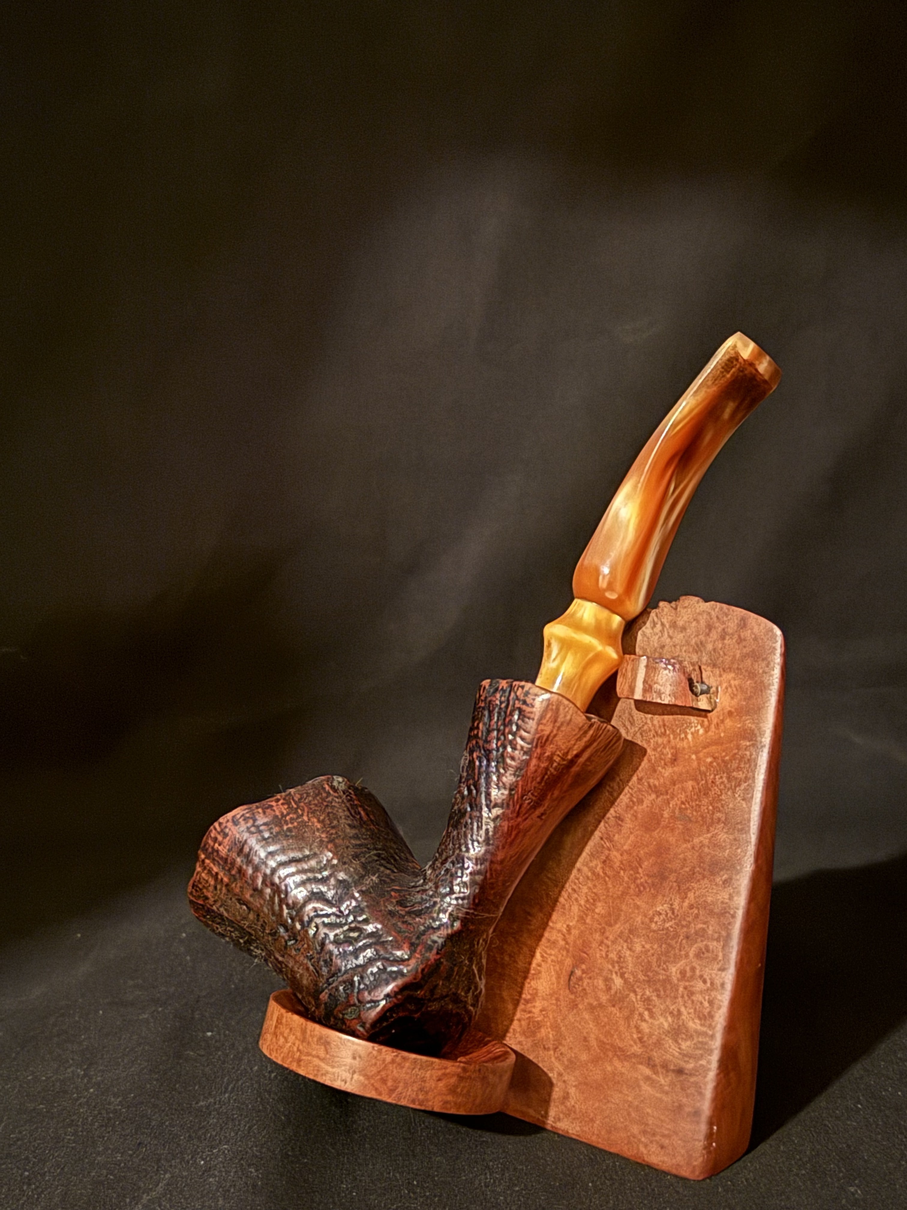 Stanwell Freehand Reg. 969-48 Sandblasted Large Conic Bowl Estate Pipe, Denmark 1950-85 2
