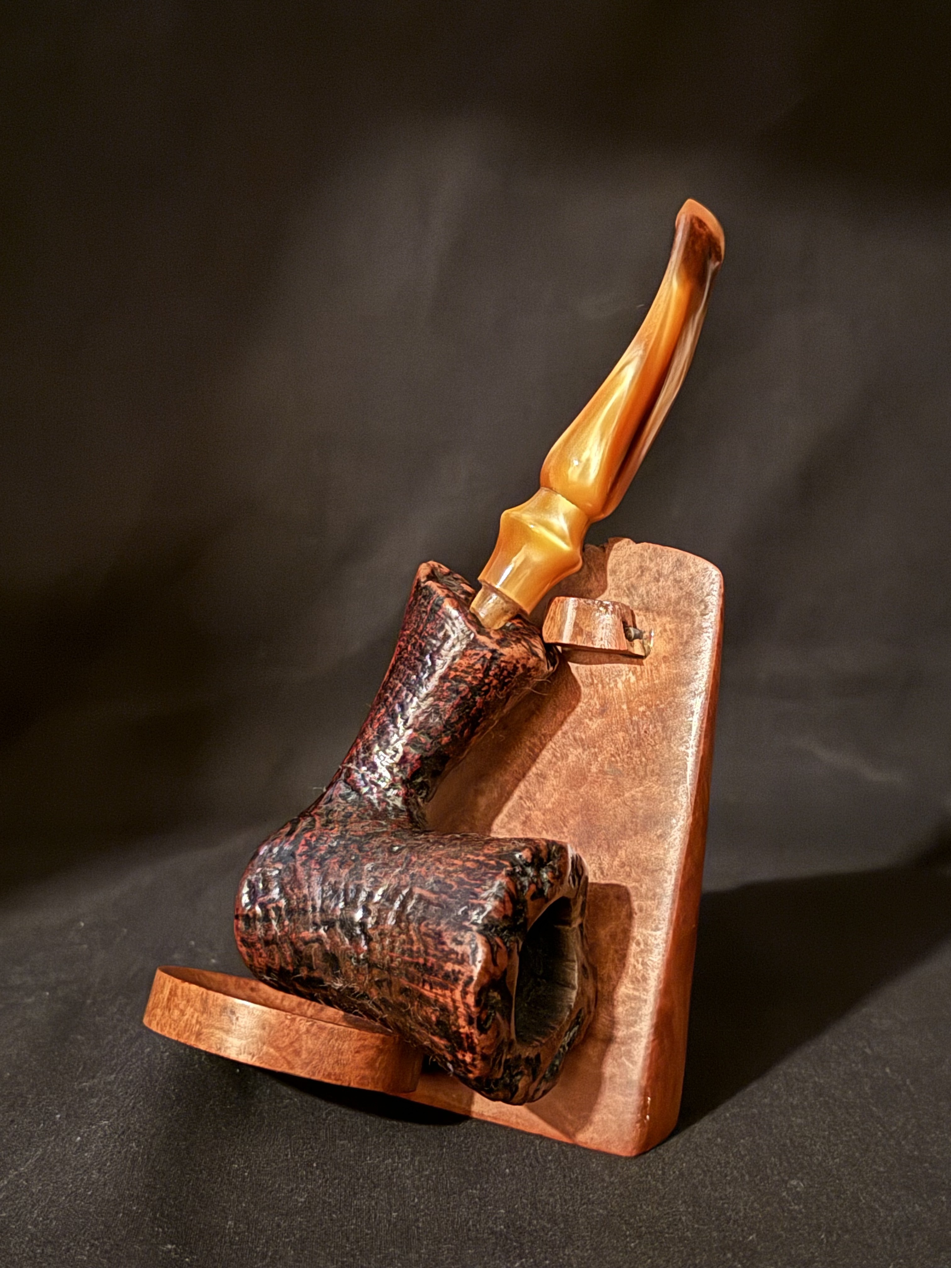 Stanwell Freehand Reg. 969-48 Sandblasted Large Conic Bowl Estate Pipe, Denmark 1950-85 3