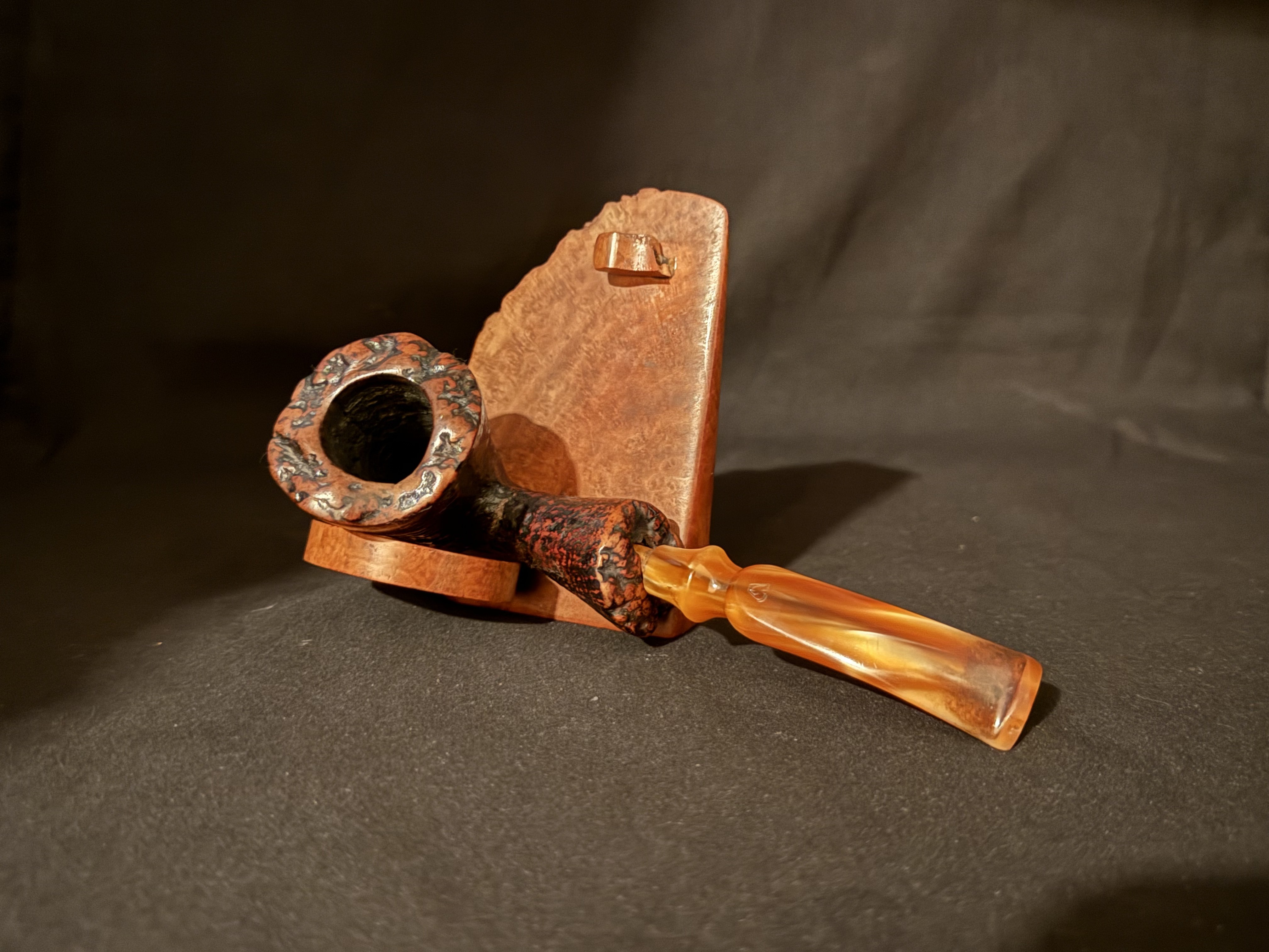 Stanwell Freehand Reg. 969-48 Sandblasted Large Conic Bowl Estate Pipe, Denmark 1950-85 6