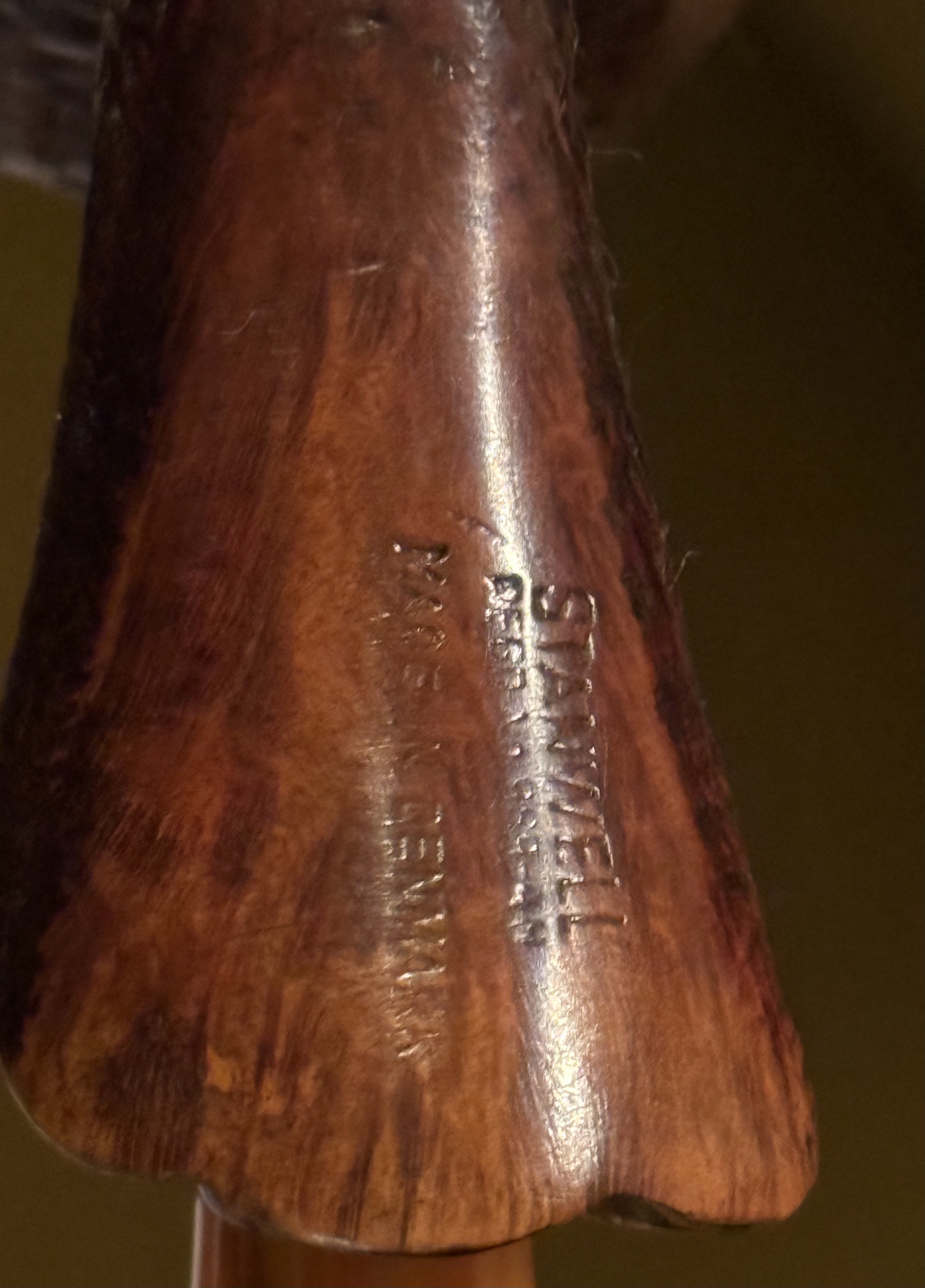 Stanwell Freehand Reg. 969-48 Sandblasted Large Conic Bowl Estate Pipe, Denmark 1950-85 9