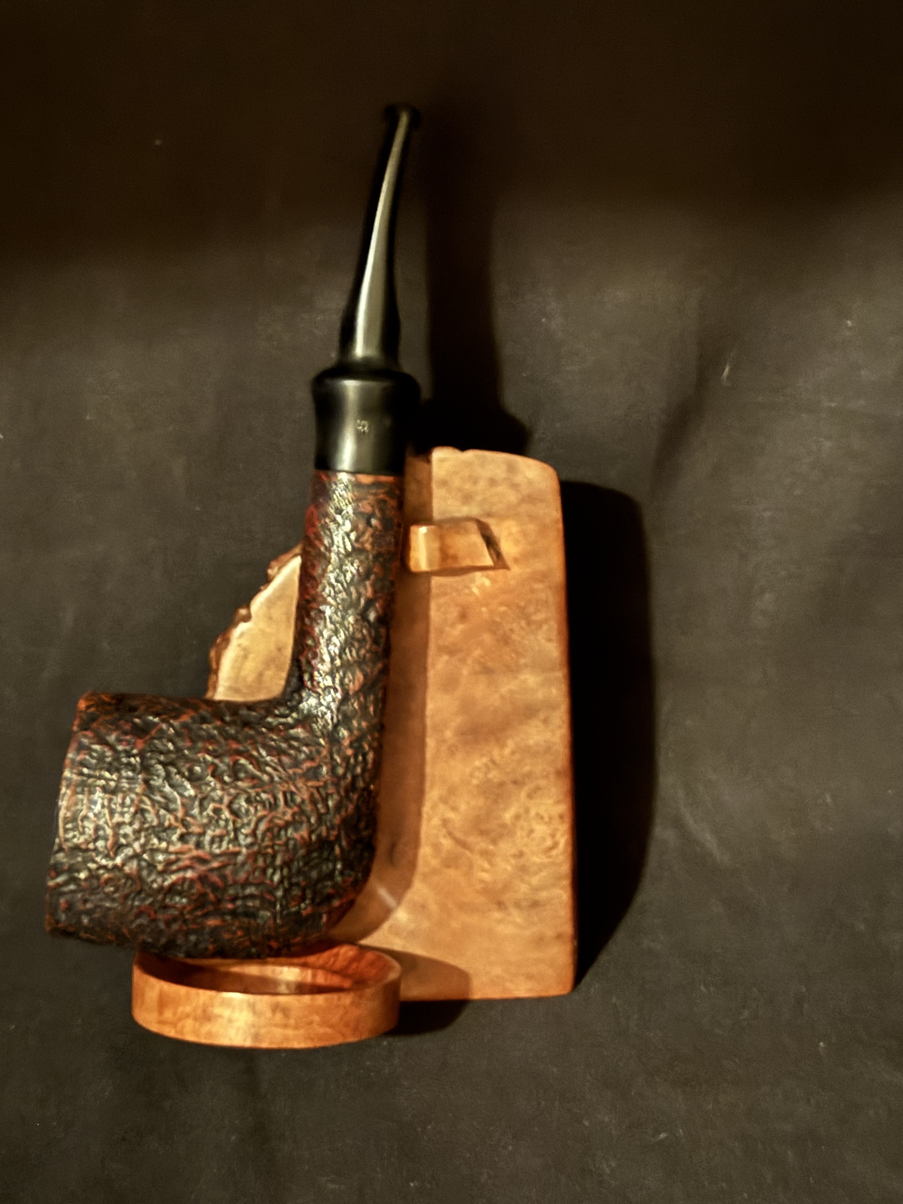 Stanwell Hand Made Reg. 969-48 Shape 02 Sandblast Briar Estate Pipe Denmark 2