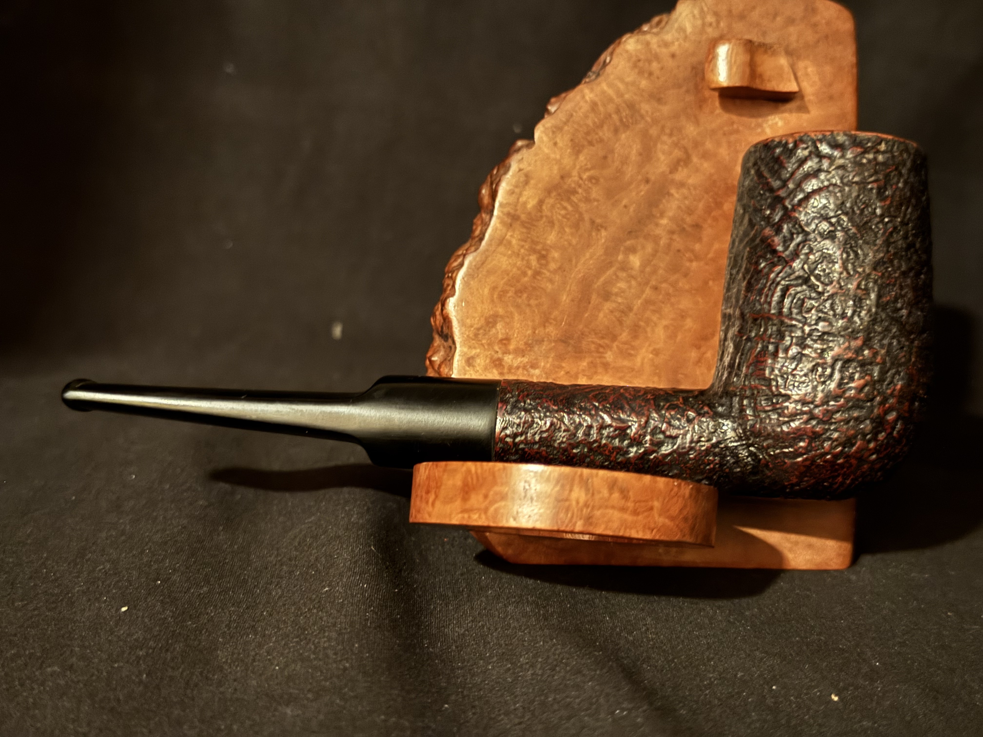 Stanwell Handmade (81) Billiard Sandblast Straight Stem Estate Pipe 4