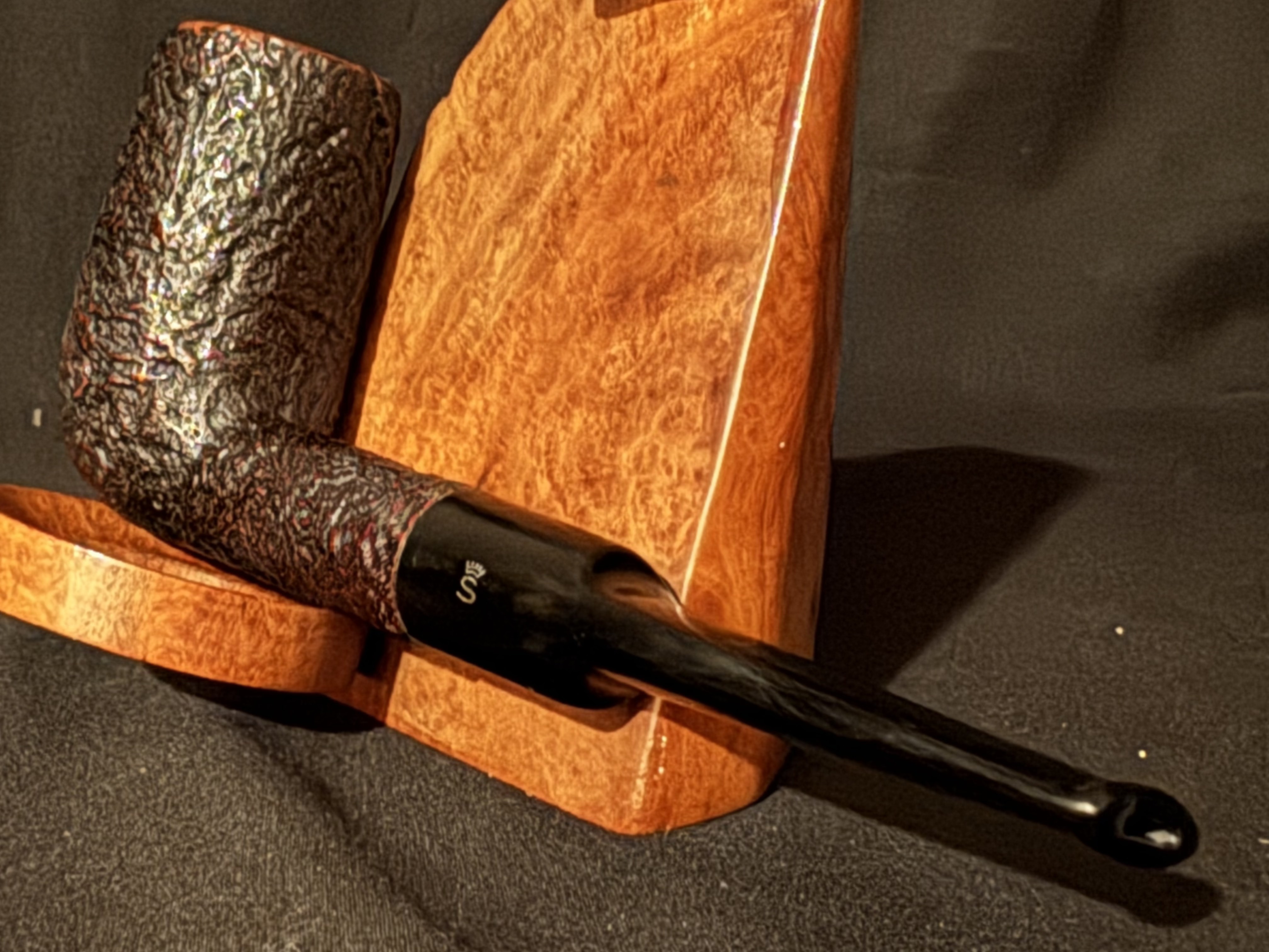 Stanwell Handmade (81) Billiard Sandblast Straight Stem Estate Pipe 8