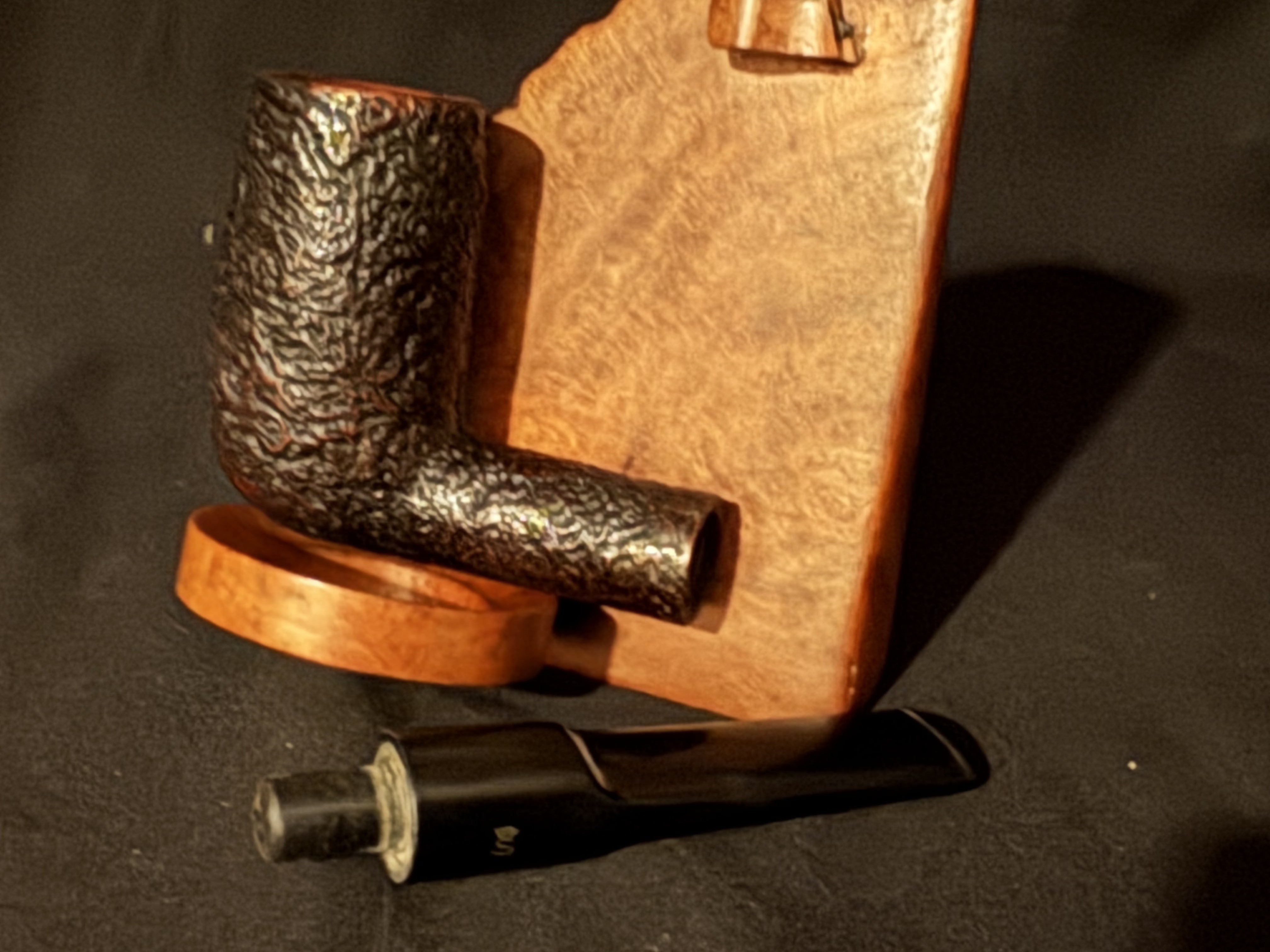 Stanwell Handmade (81) Billiard Sandblast Straight Stem Estate Pipe 9