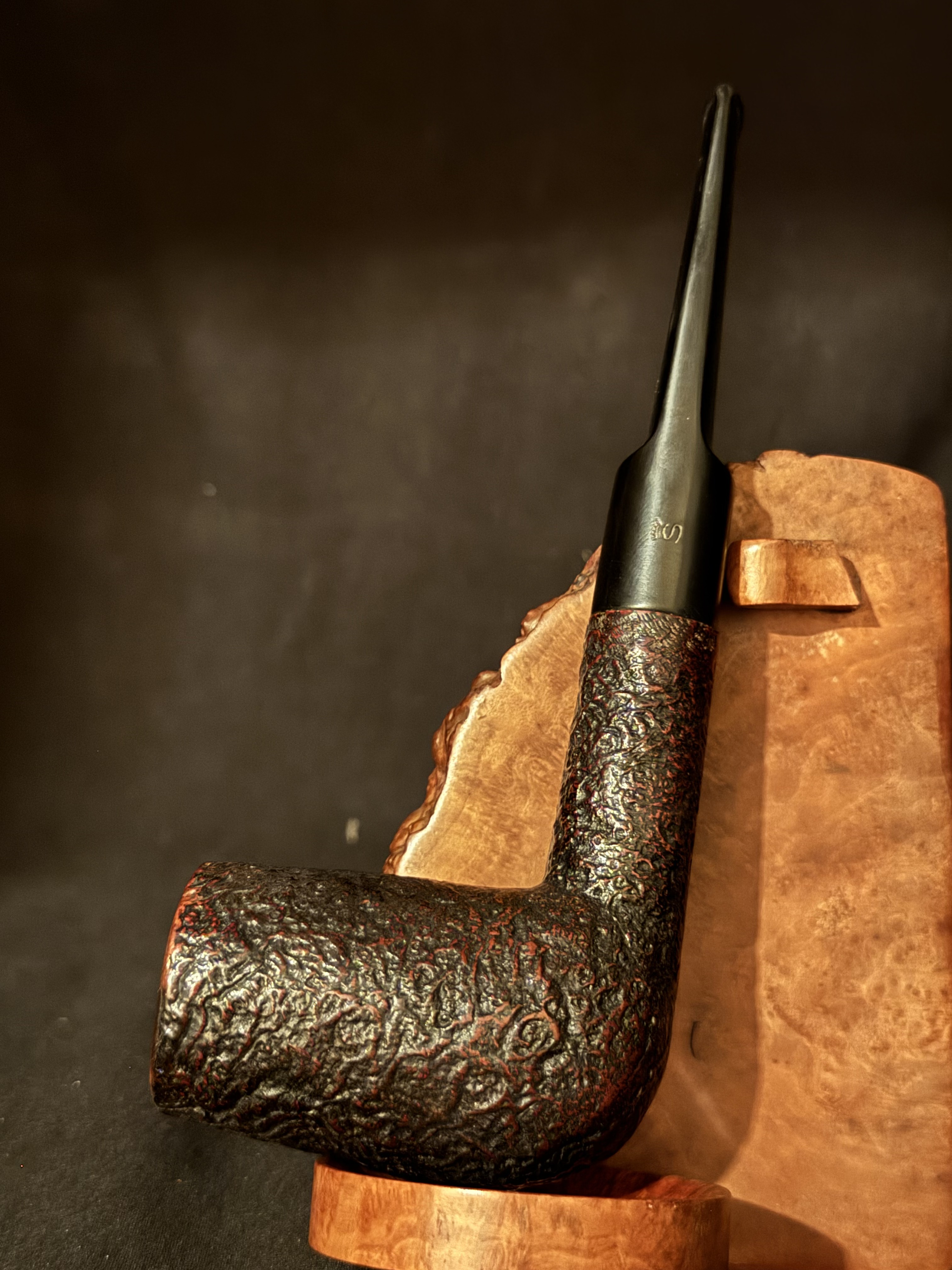 Stanwell Handmade Billiard Sandblast Straight Stem Estate Pipe 1050-23