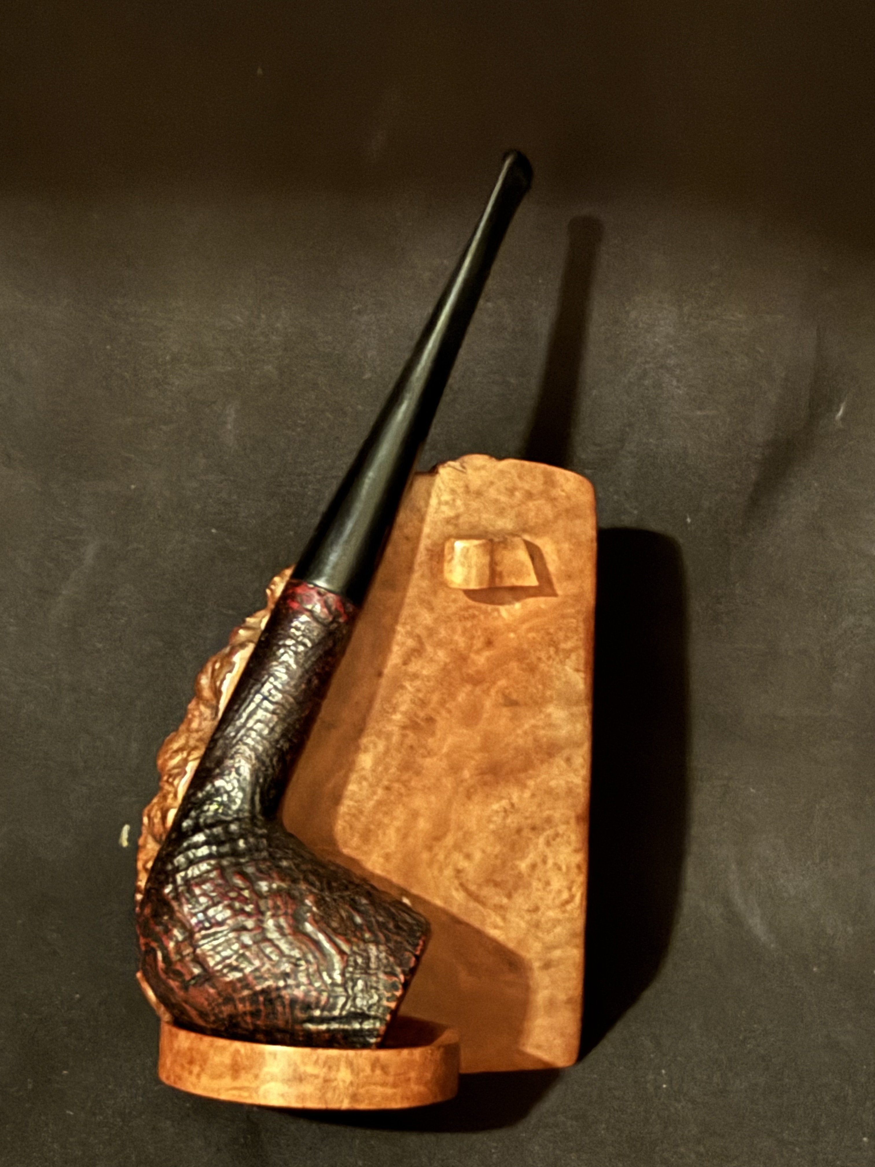 Stanwell Royal 51 Classic Sandblast Billiard - Danish Estate Pipe, Vulcanite Stem 2