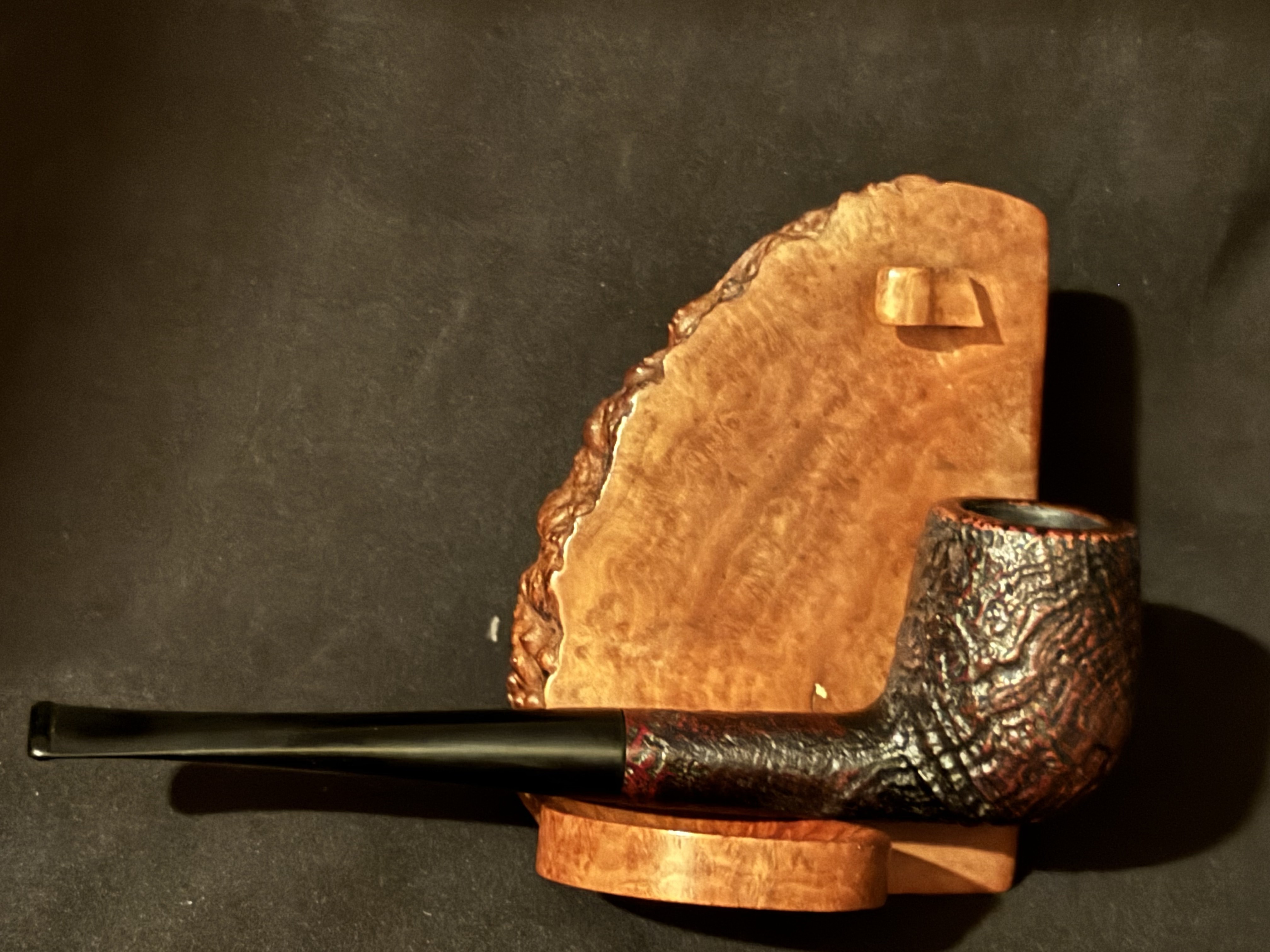 Stanwell Royal 51 Classic Sandblast Billiard - Danish Estate Pipe, Vulcanite Stem 5