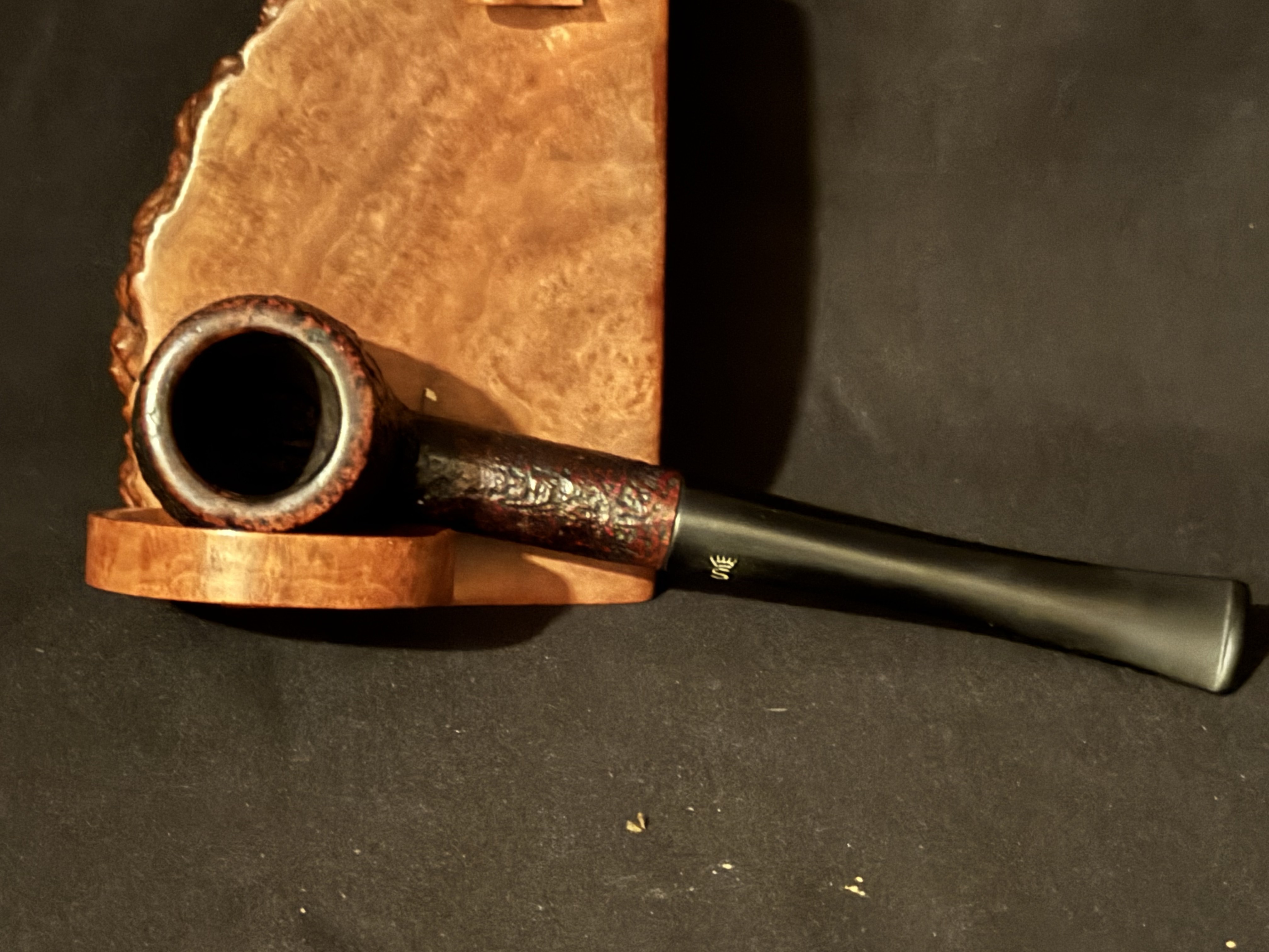Stanwell Royal 51 Classic Sandblast Billiard - Danish Estate Pipe, Vulcanite Stem 6