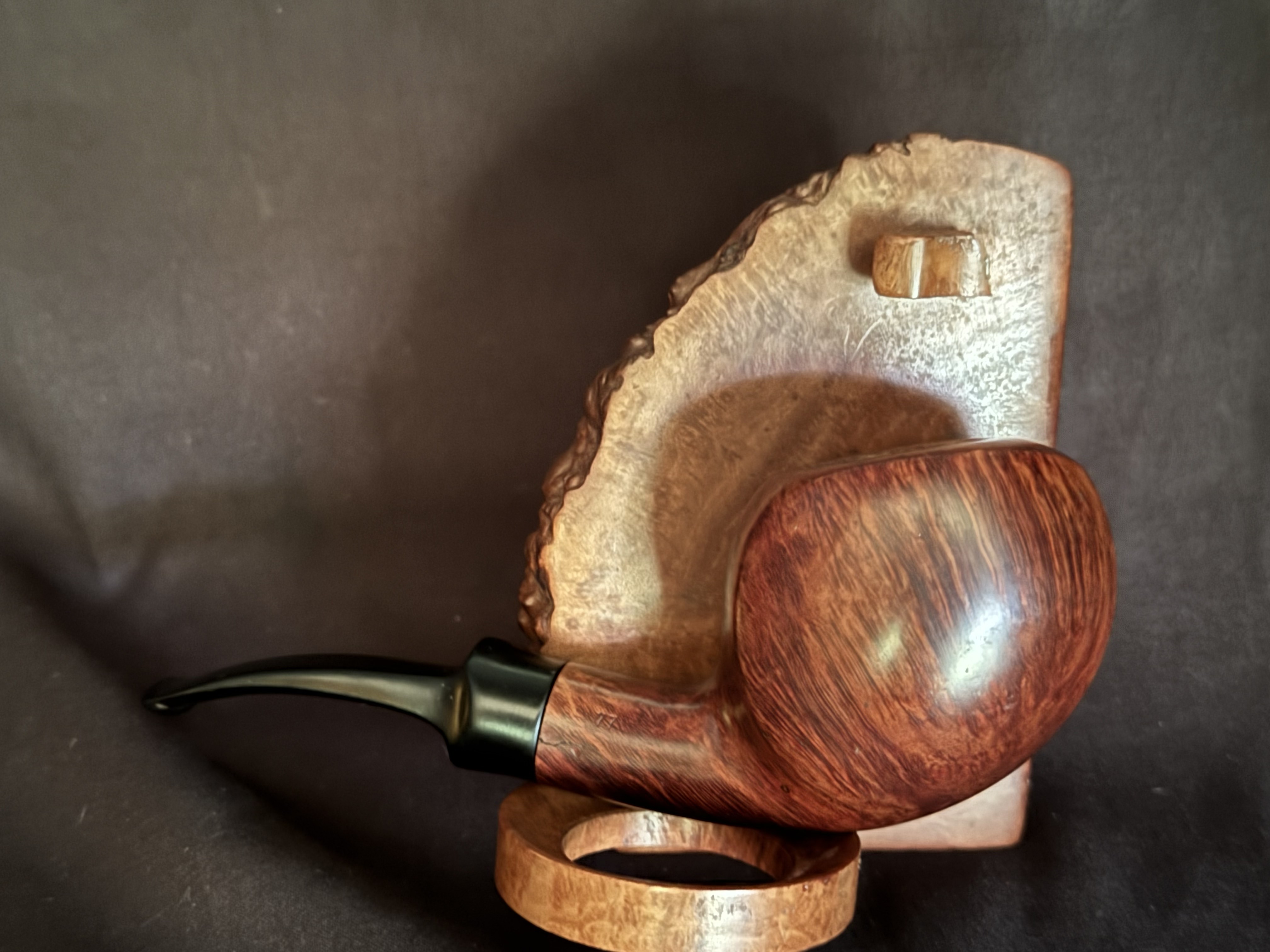 Stanwell Royal Briar Shape 77 Freehand Estate Pipe - Sixten Ivarsson Design, Danish Briar, Vulcanite 14