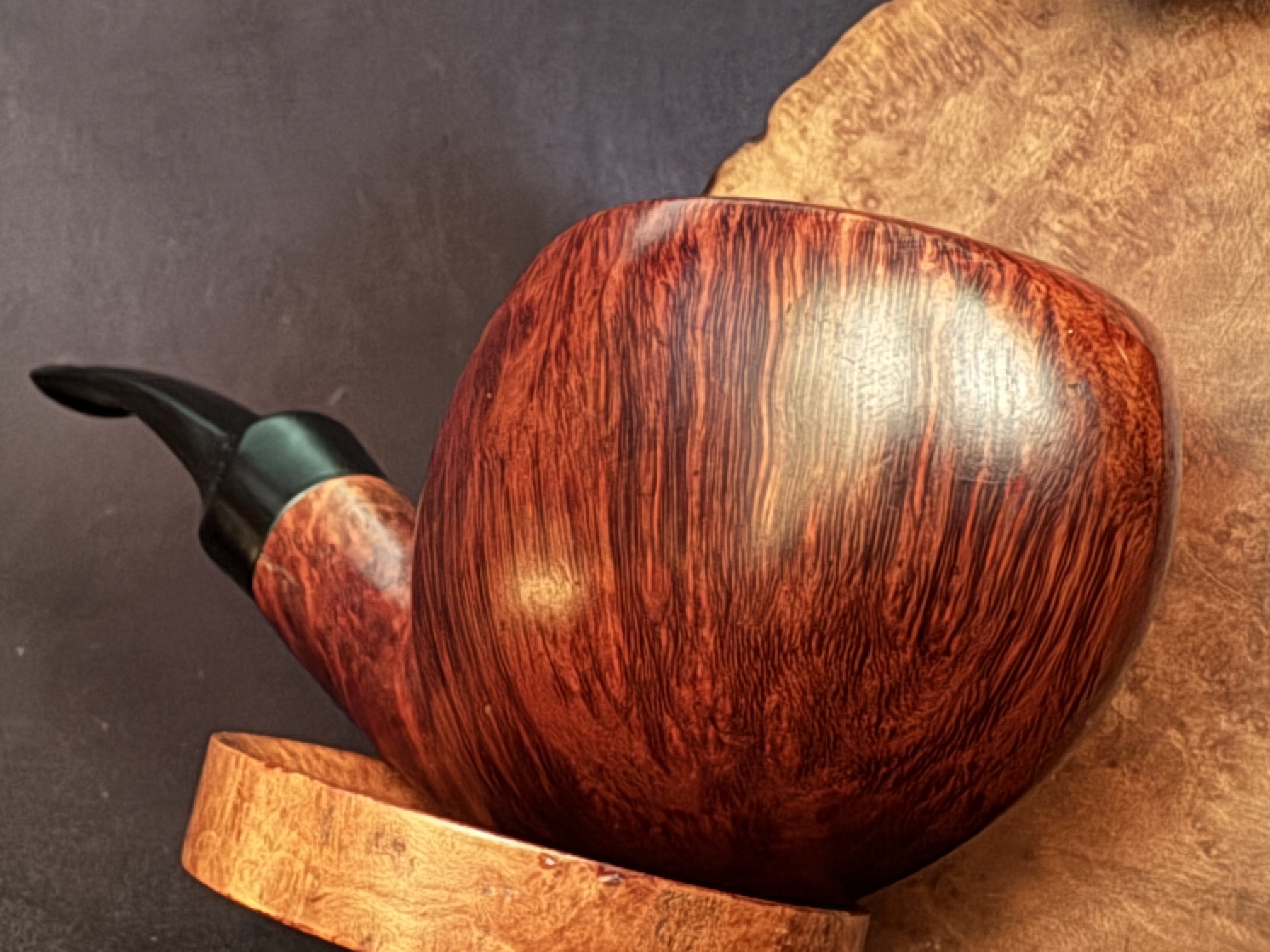 Stanwell Royal Briar Shape 77 Freehand Estate Pipe - Sixten Ivarsson Design, Danish Briar, Vulcanite 10
